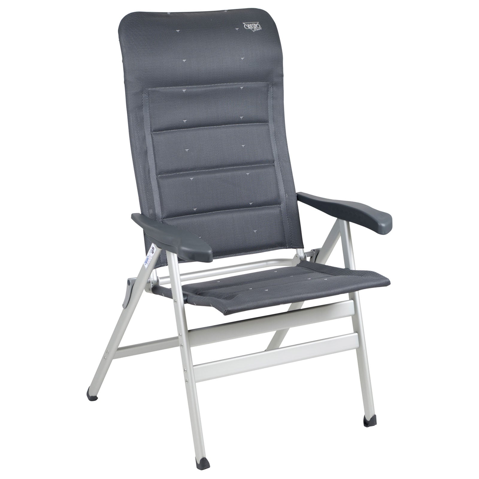 Chaise de camping CRESPO AL 238 XL Deluxe Chaise pliante Chaise longue pliable en aluminium 200 kg