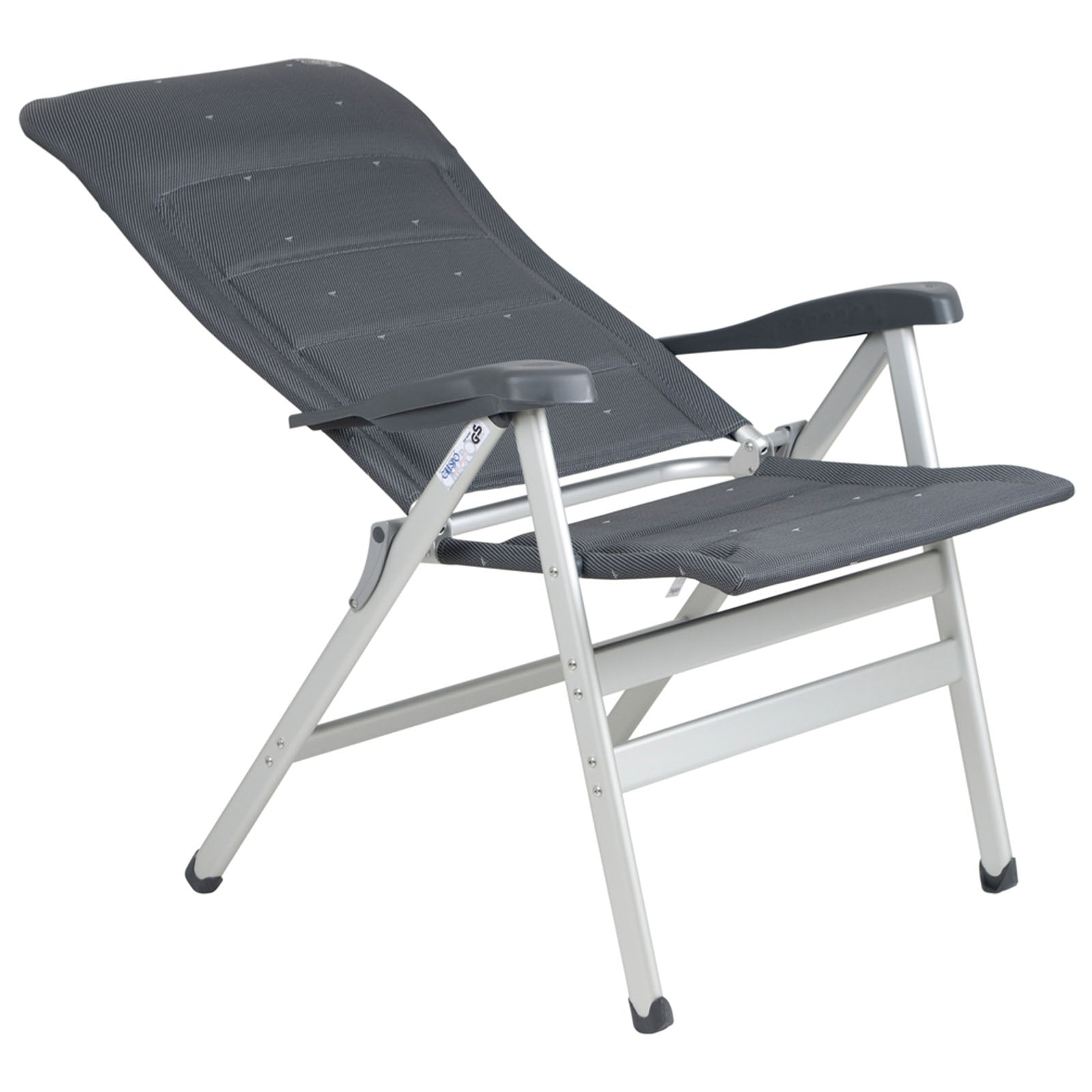 Chaise de camping CRESPO AL 238 XL Deluxe Chaise pliante Chaise longue pliable en aluminium 200 kg