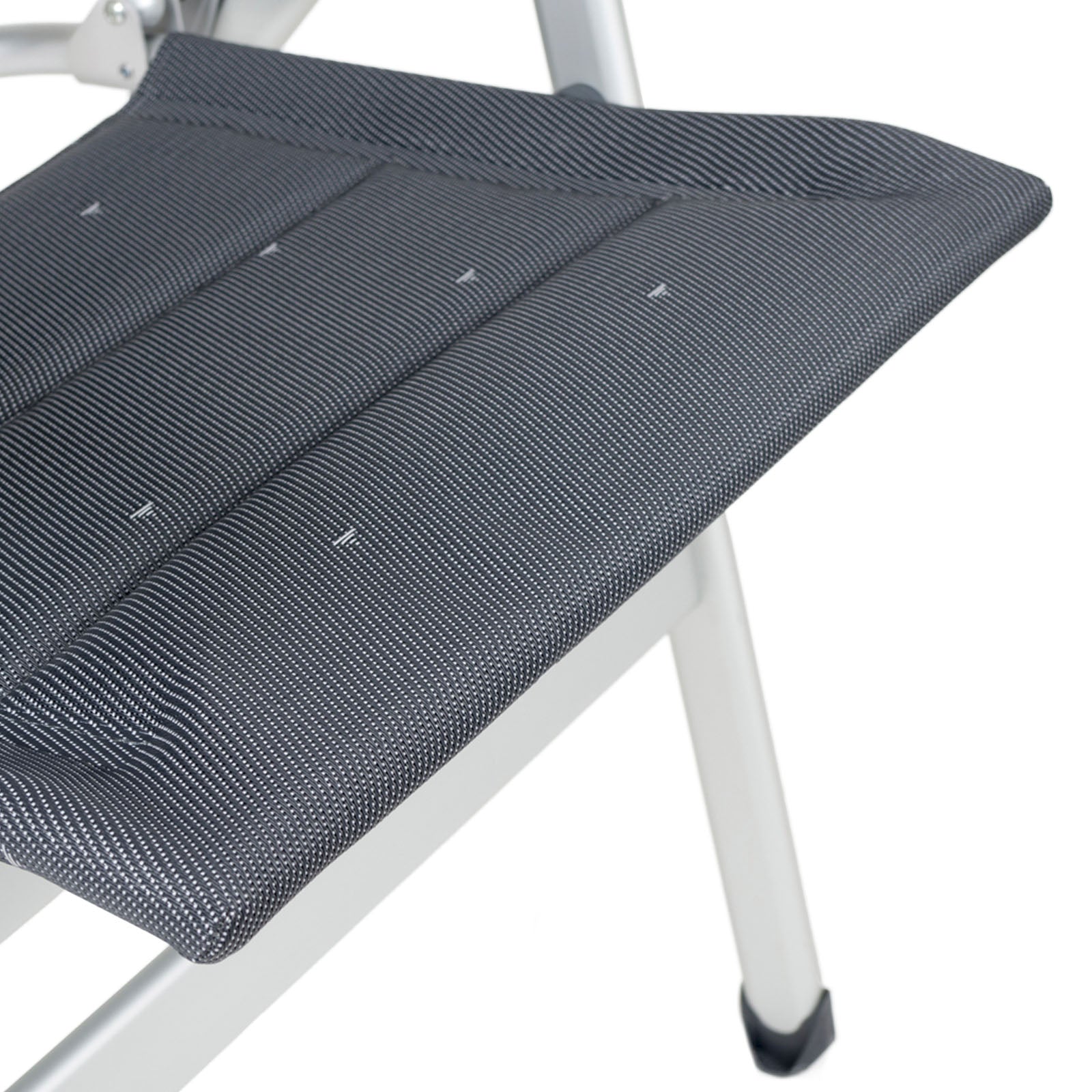 Chaise de camping CRESPO AL 238 XL Deluxe Chaise pliante Chaise longue pliable en aluminium 200 kg