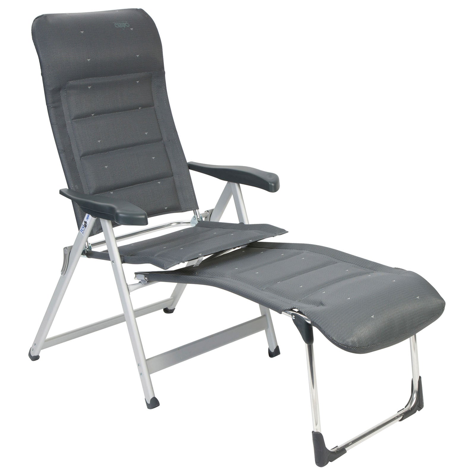 CRESPO Fußablage R 215 40 Deluxe Fußbank Camping Stuhl Klappstuhl Faltstuhl Alu