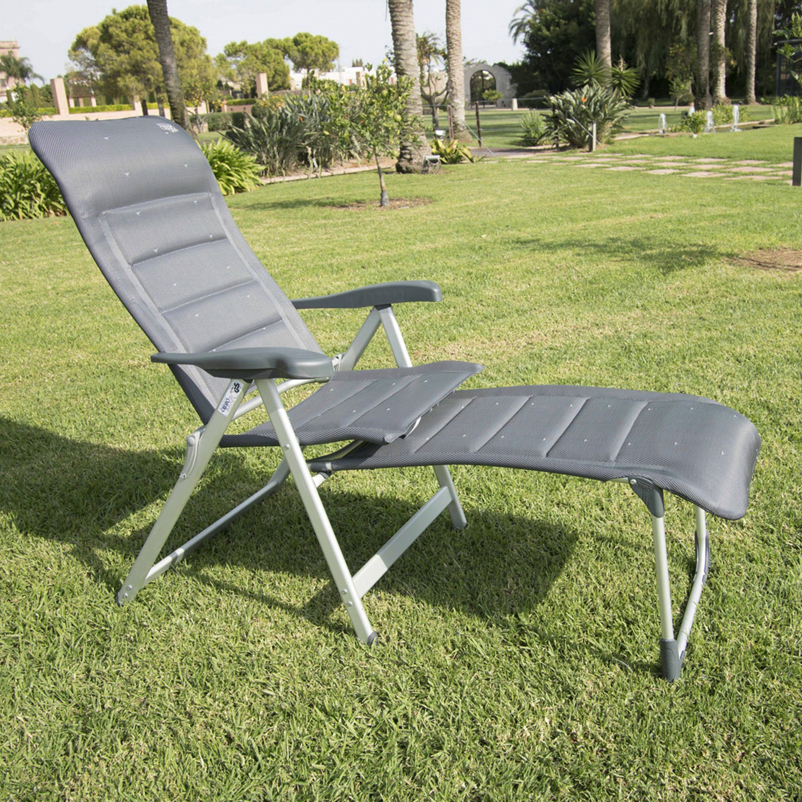 Repose-pieds CRESPO R 215 40 Repose-pieds Deluxe Chaise de camping Chaise pliante Chaise pliante Aluminium