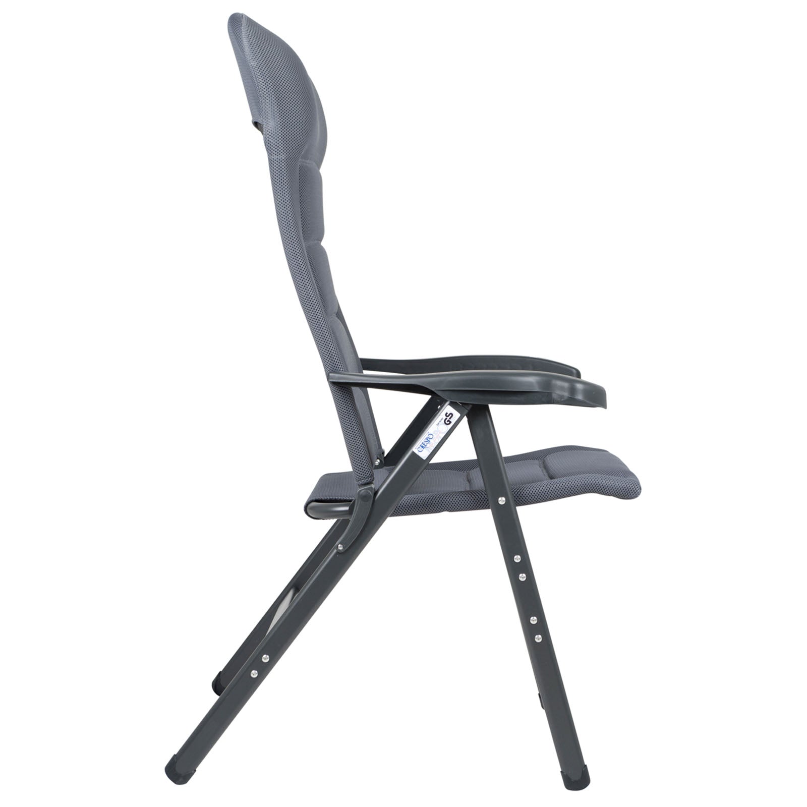 Chaise de jardin CRESPO AP 238 XL Air Deluxe, chaise longue de camping pliante en aluminium, 200 kg