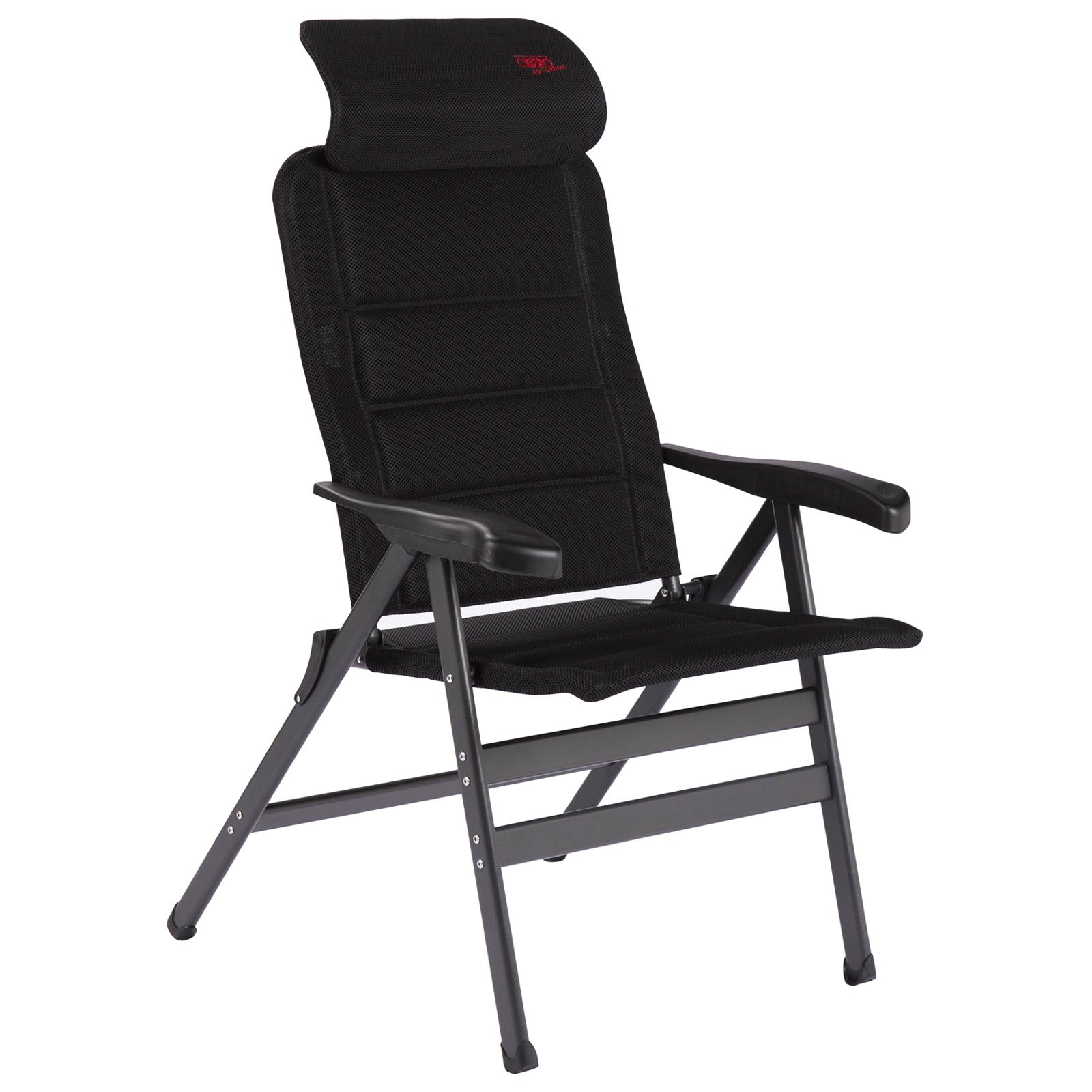 Chaise de camping pliante compacte CRESPO AP238 XL Air Deluxe, chaise longue en aluminium, 200 kg