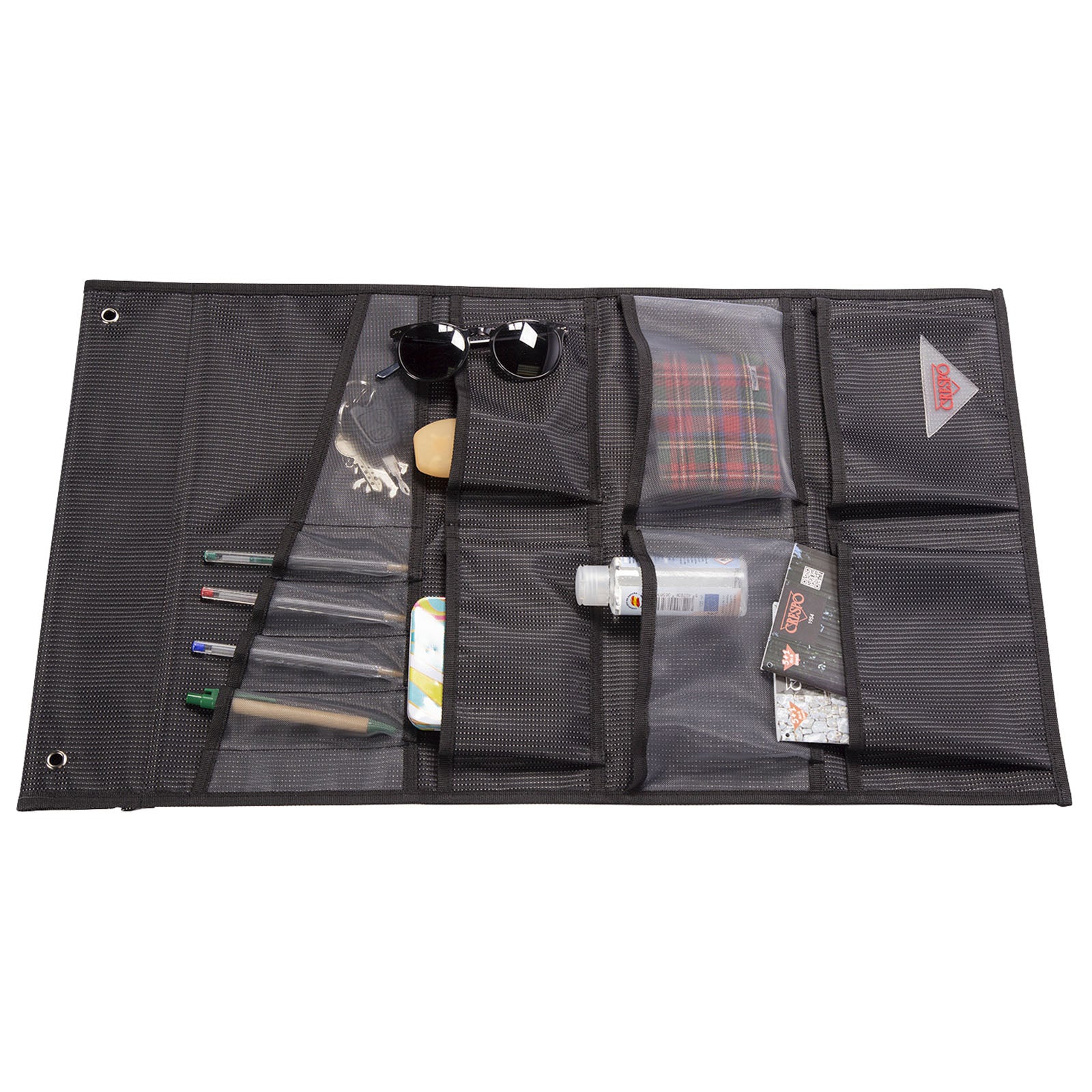 CRESPO Hängeregal 12 Fächer Organizer XL Zelt Regal Camping Hänge Aufbewahrung