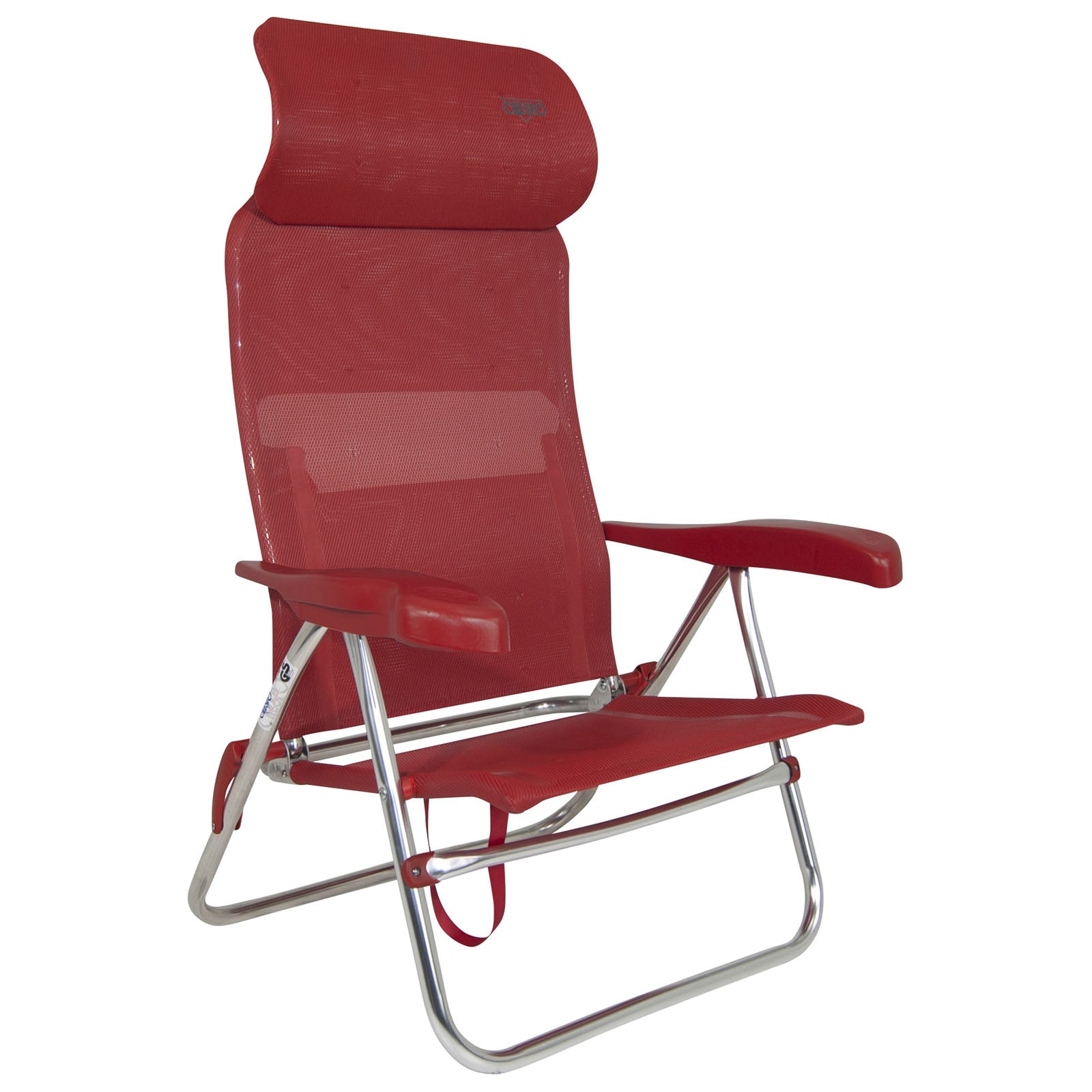 CRESPO Beach Chair AL 205 Compact Camping Garden Lounger Chair Folding Chair Foldable