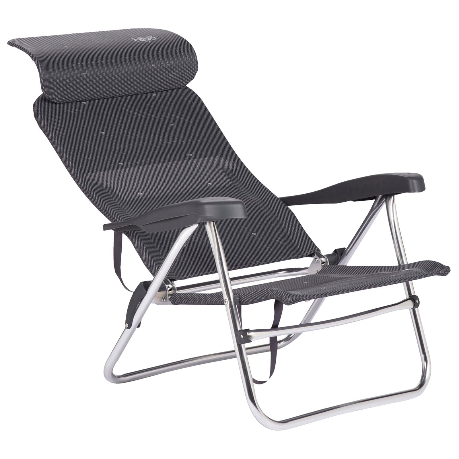 CRESPO Beach Chair AL 205 Compact Camping Garden Lounger Chair Folding Chair Foldable