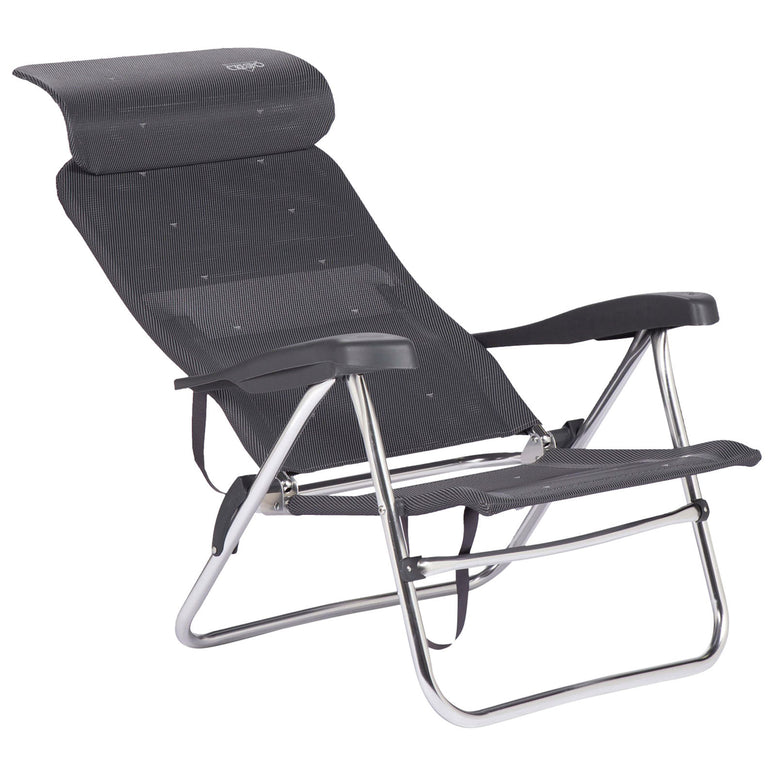 CRESPO Beach Chair AL 205 Compact Camping Garden Lounger Chair Folding Chair Foldable