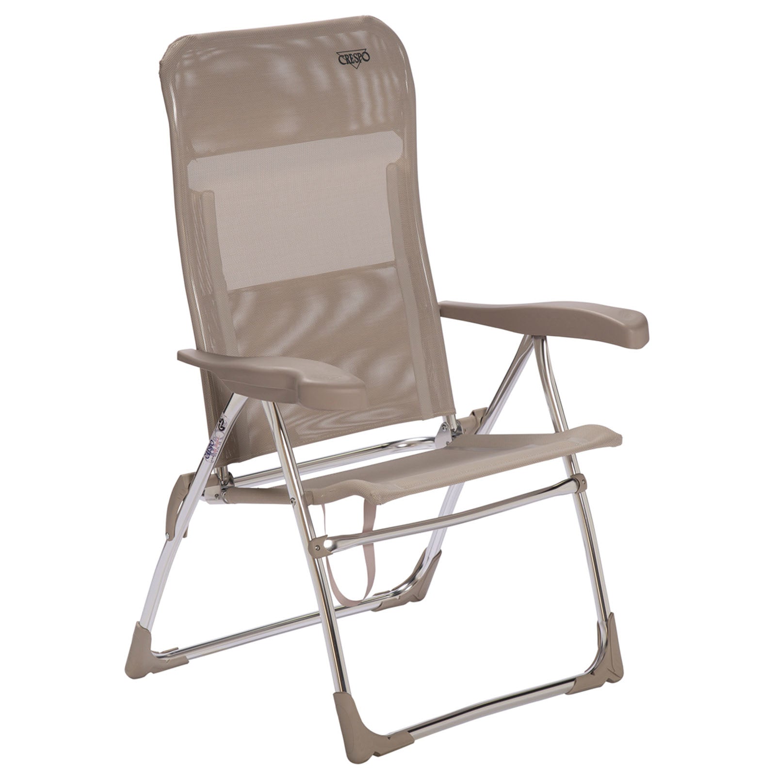 Chaise de plage CRESPO AL 206 chaise longue de jardin de camping chaise pliante pliable en aluminium