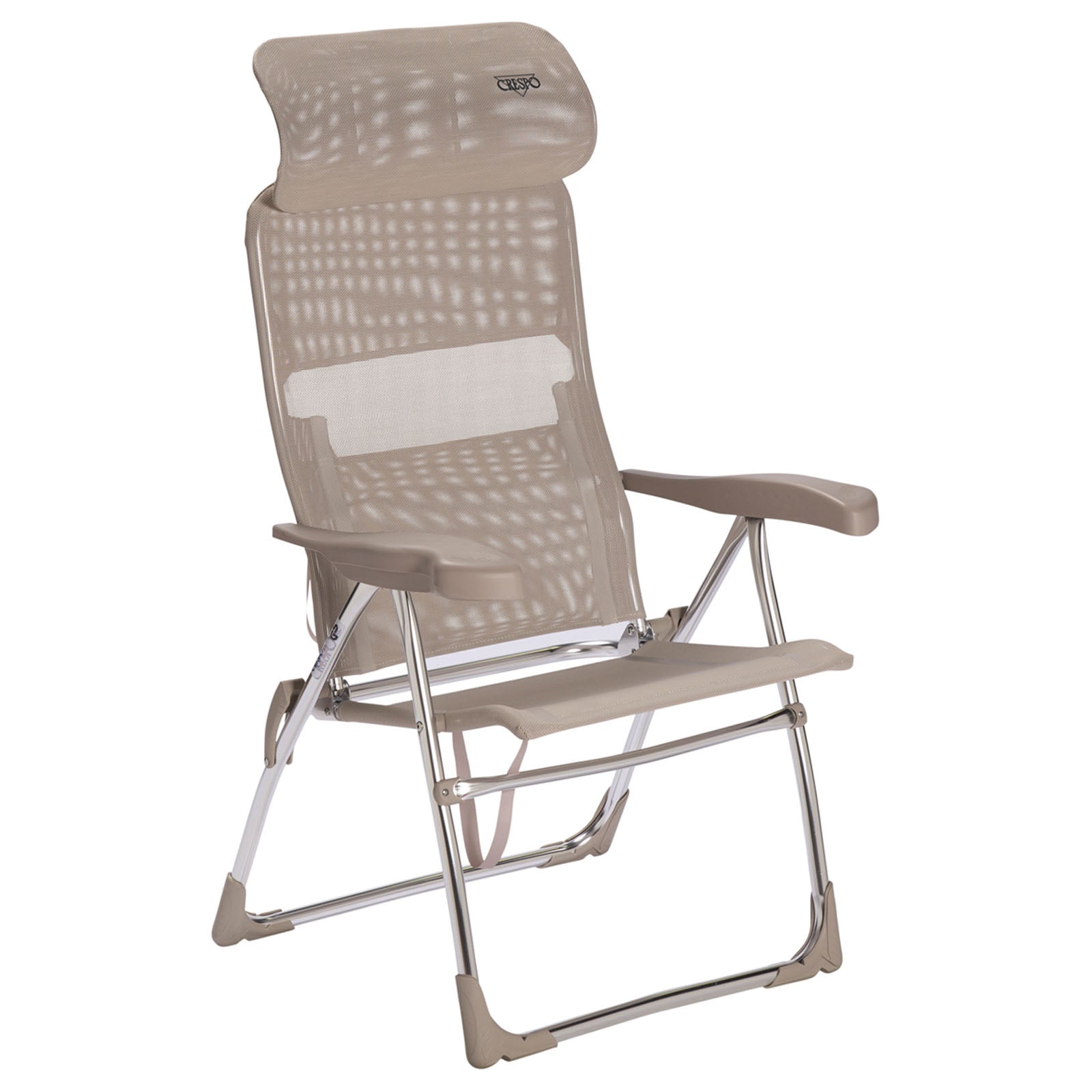 Chaise de plage CRESPO AL 206 Chaise longue de jardin compacte pour camping Chaise pliante pliable