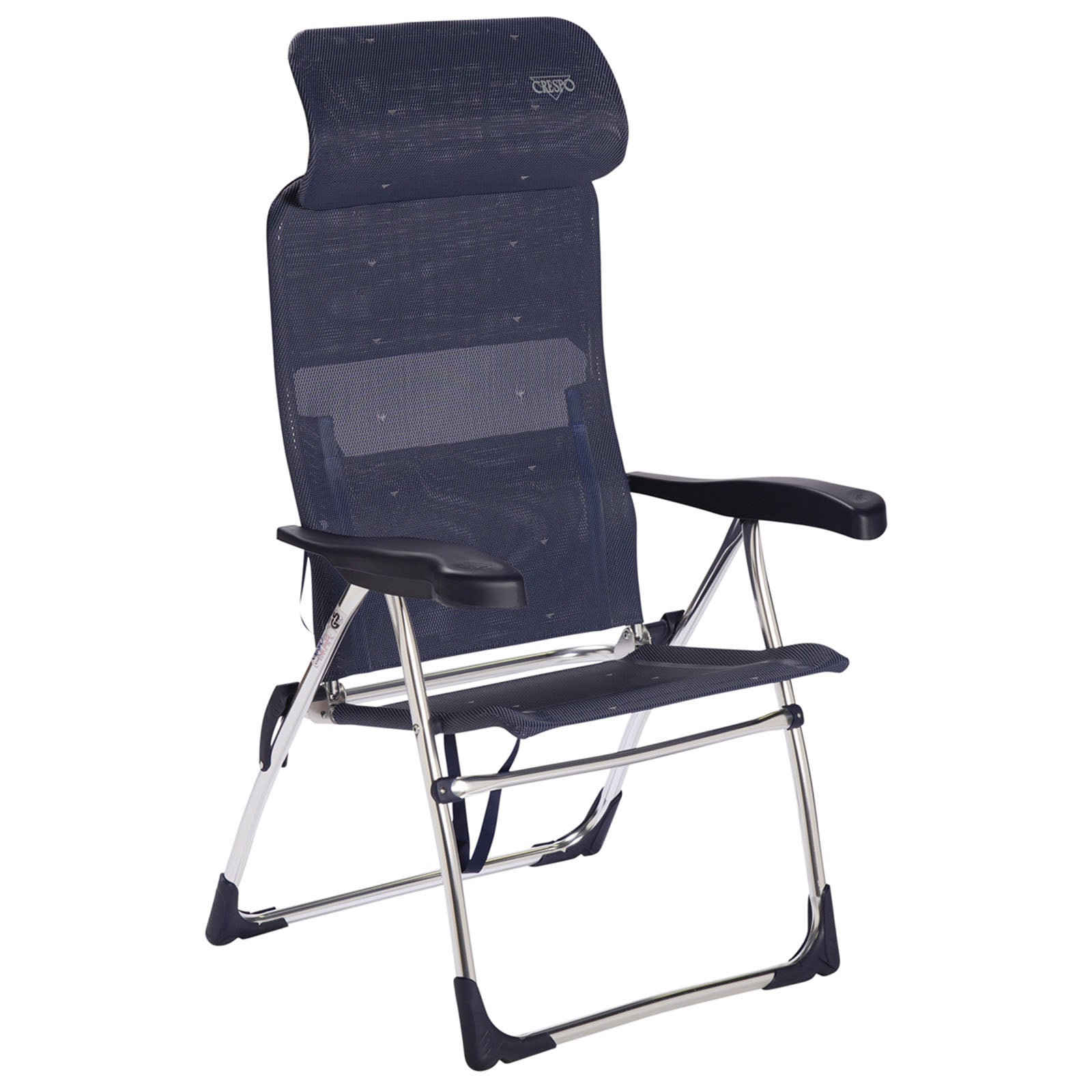 Chaise de plage CRESPO AL 206 Chaise longue de jardin compacte pour camping Chaise pliante pliable