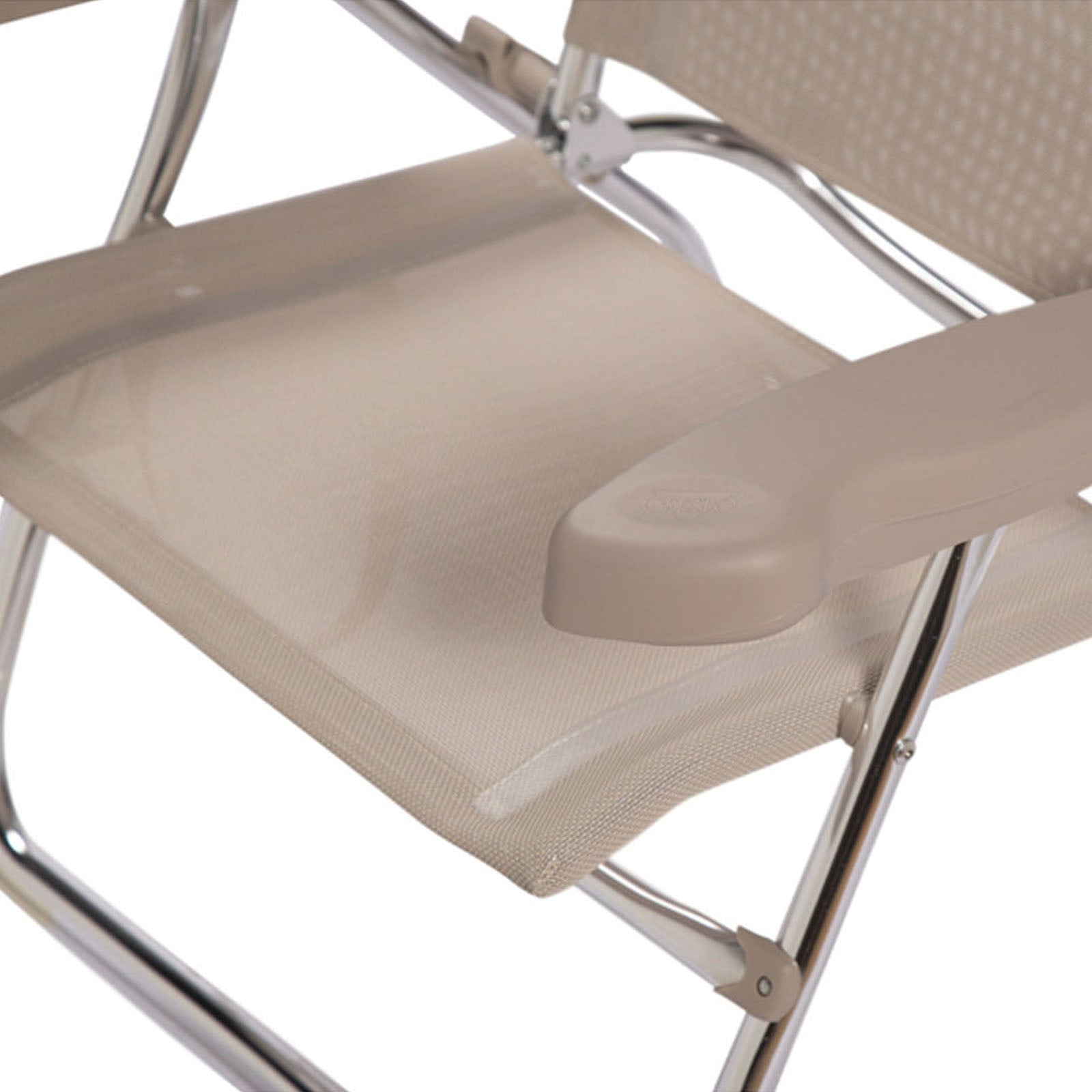 Chaise de plage CRESPO AL 223 - Camping, jardin, chaise longue, chaise pliante, pliable, en aluminium