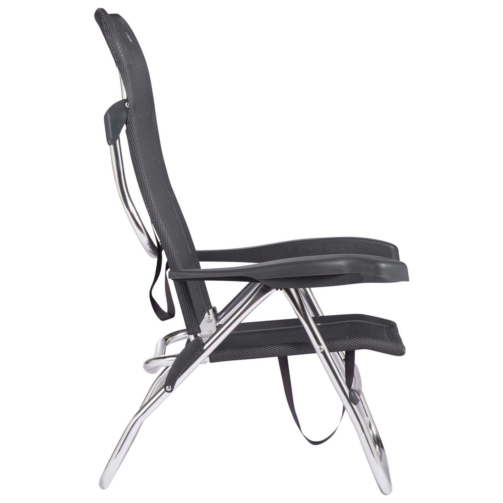 Chaise de plage CRESPO AL 223 - Camping, jardin, chaise longue, chaise pliante, pliable, en aluminium