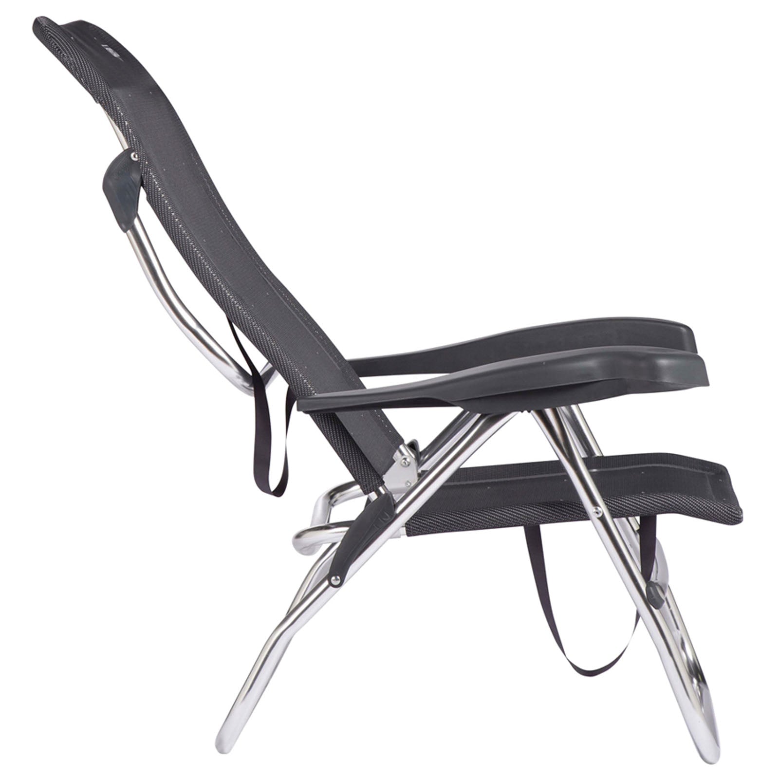 Chaise de plage CRESPO AL 223 - Camping, jardin, chaise longue, chaise pliante, pliable, en aluminium