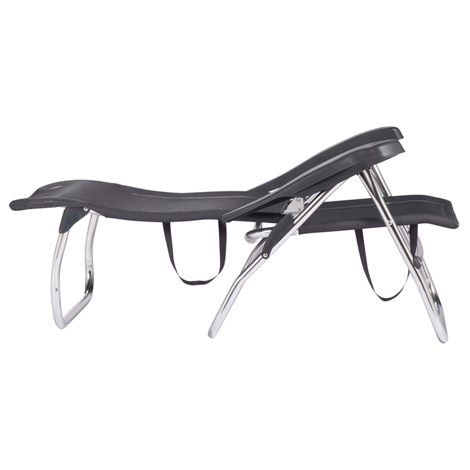 Chaise de plage CRESPO AL 223 - Camping, jardin, chaise longue, chaise pliante, pliable, en aluminium