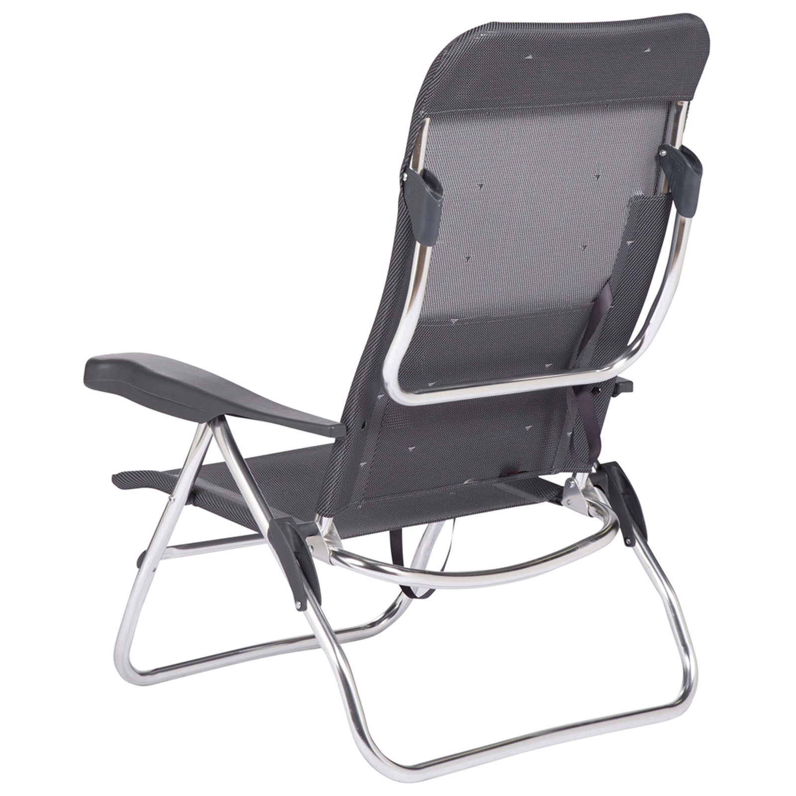 Chaise de plage CRESPO AL 223 - Camping, jardin, chaise longue, chaise pliante, pliable, en aluminium