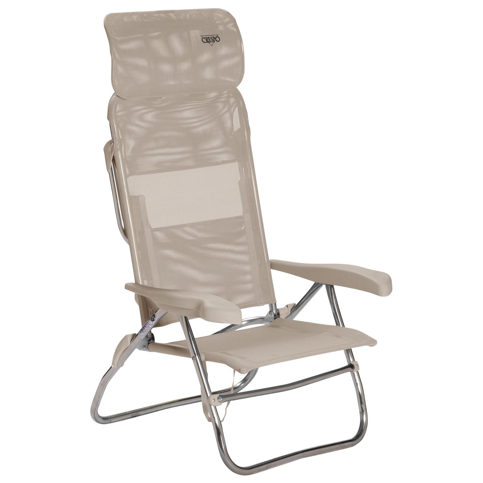 CRESPO Camping Chair AL 223 Compact Garden Lounger Chair Folding Chair Foldable Aluminium