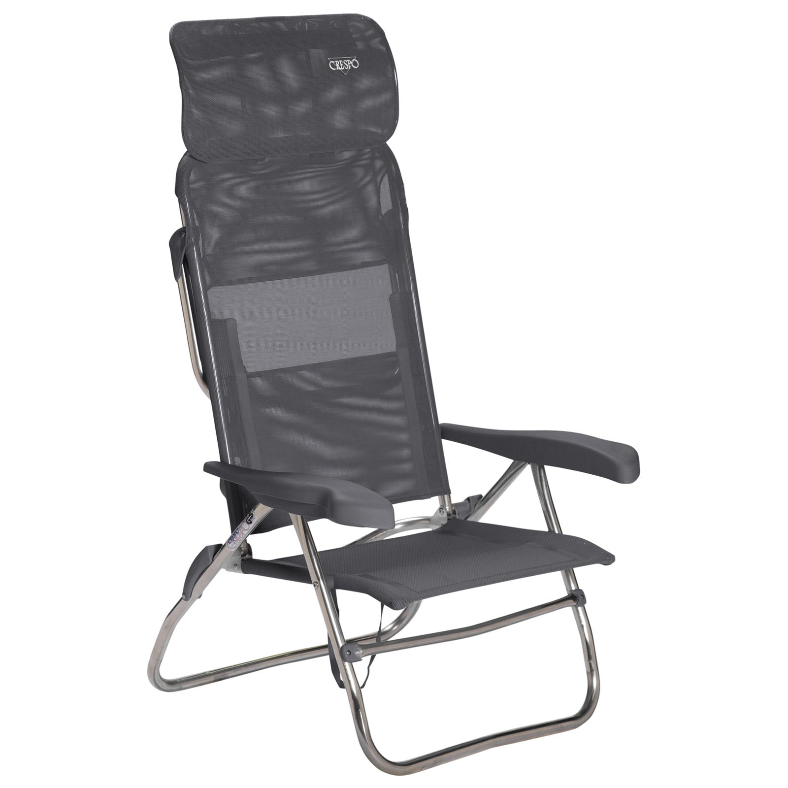 CRESPO Camping Chair AL 223 Compact Garden Lounger Chair Folding Chair Foldable Aluminium