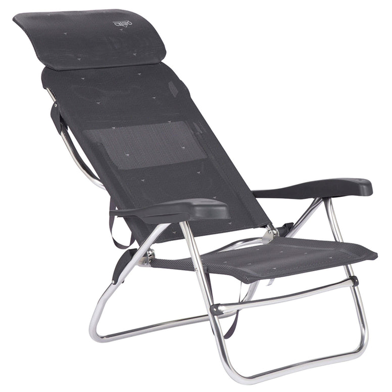 CRESPO Camping Chair AL 223 Compact Garden Lounger Chair Folding Chair Foldable Aluminium