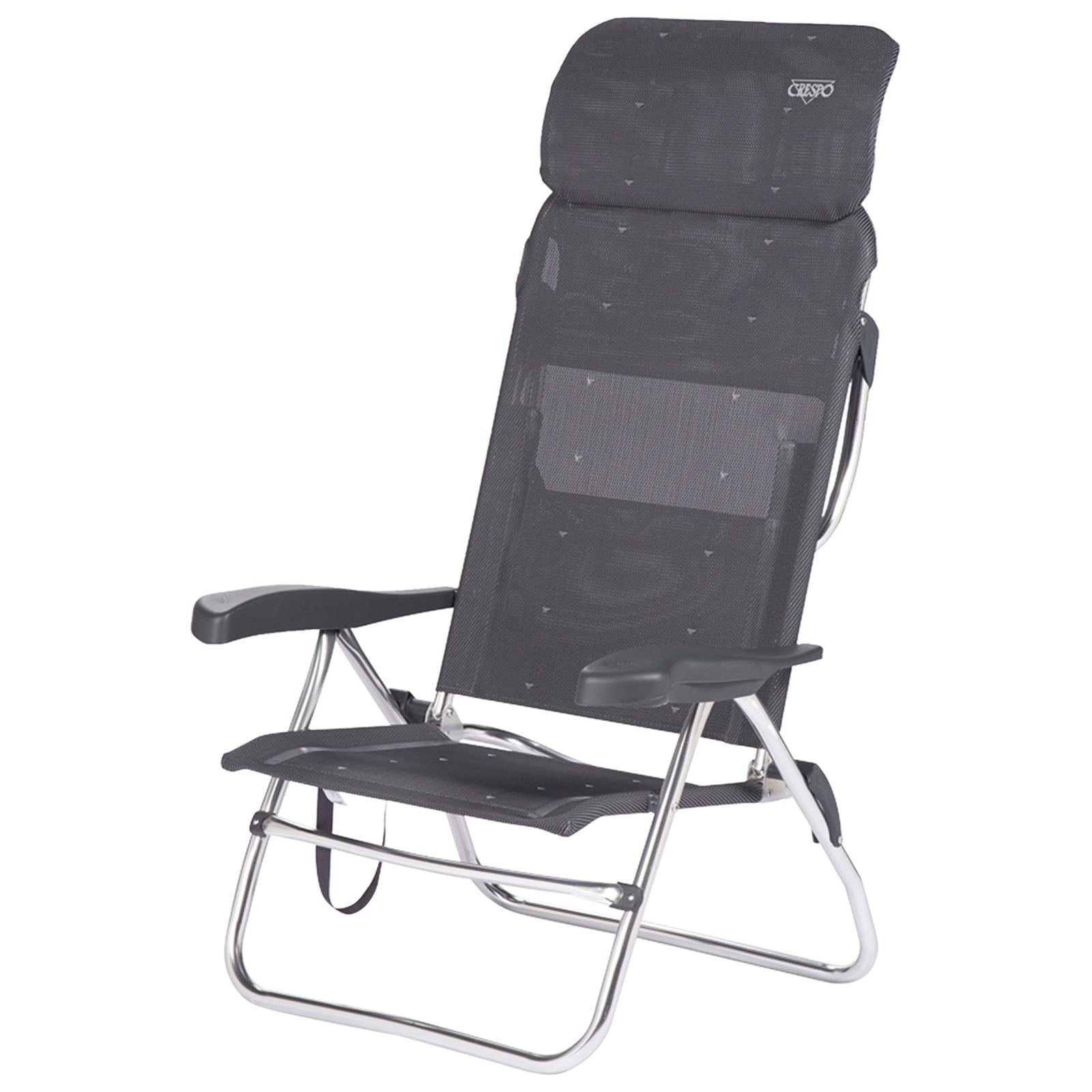 CRESPO Camping Chair AL 223 Compact Garden Lounger Chair Folding Chair Foldable Aluminium