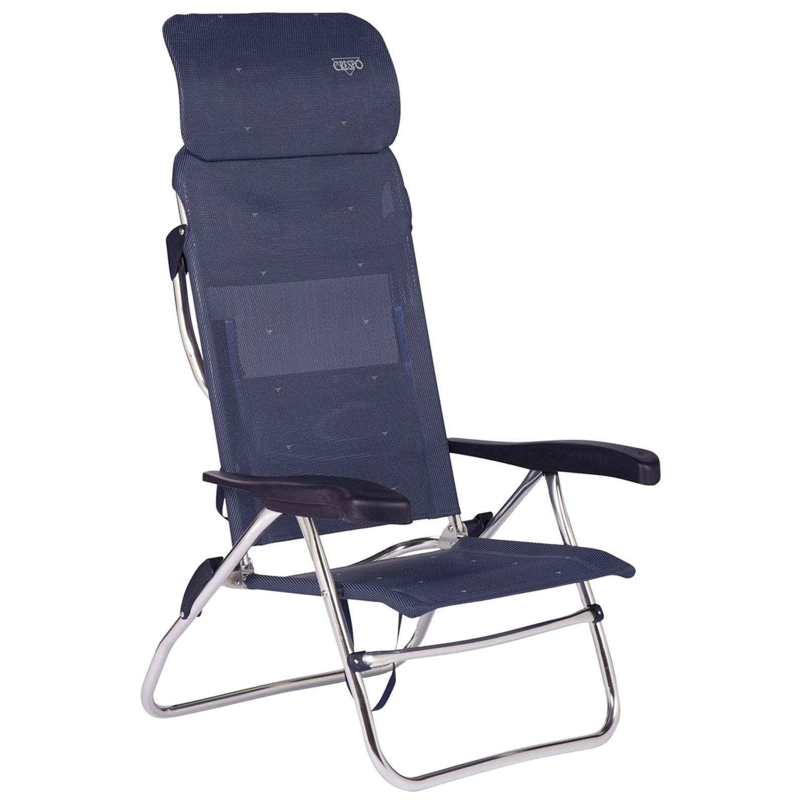 CRESPO Camping Chair AL 223 Compact Garden Lounger Chair Folding Chair Foldable Aluminium