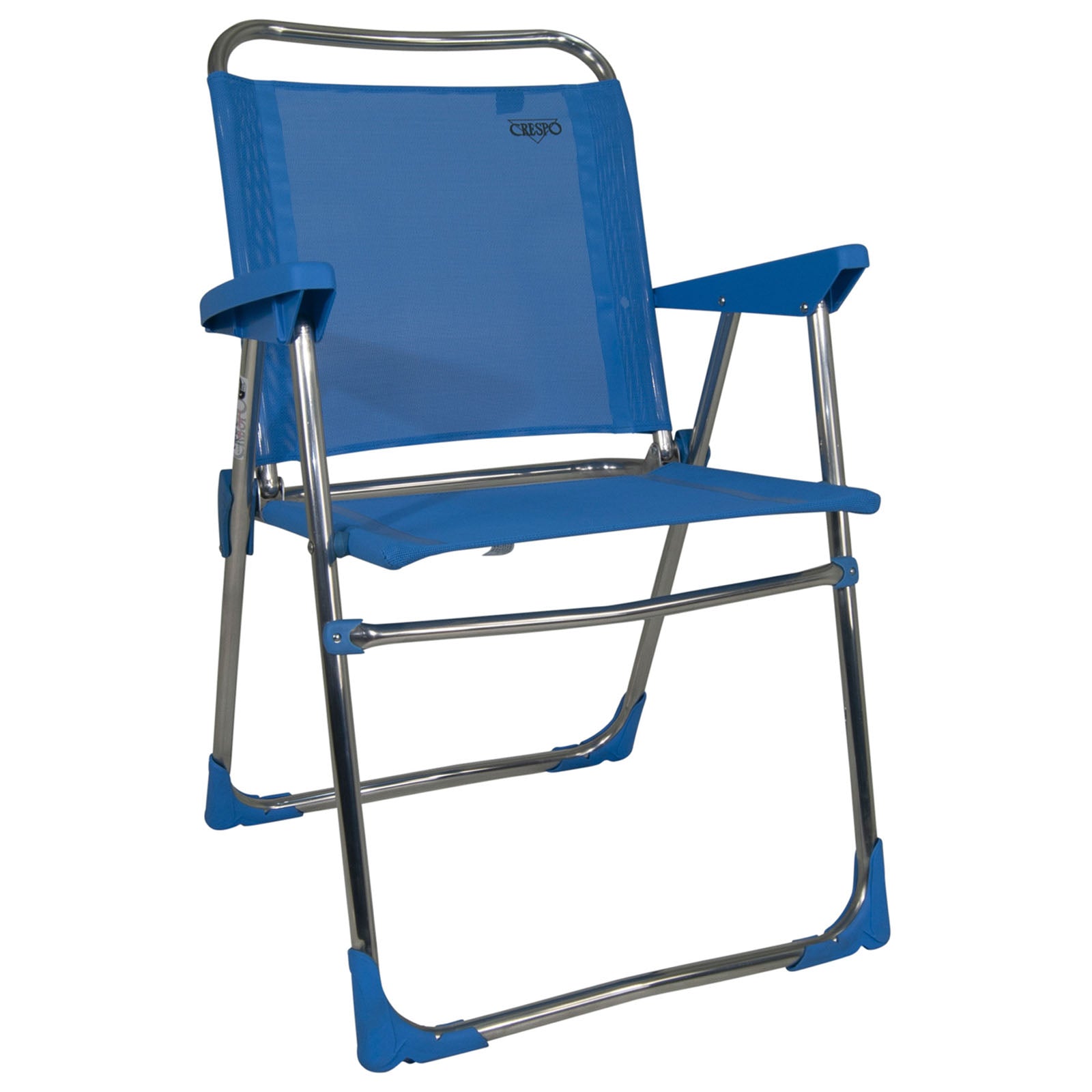 Chaise de camping pliante CRESPO AL 219, chaise de plage pliante, pliable, en aluminium, légère, 110 kg