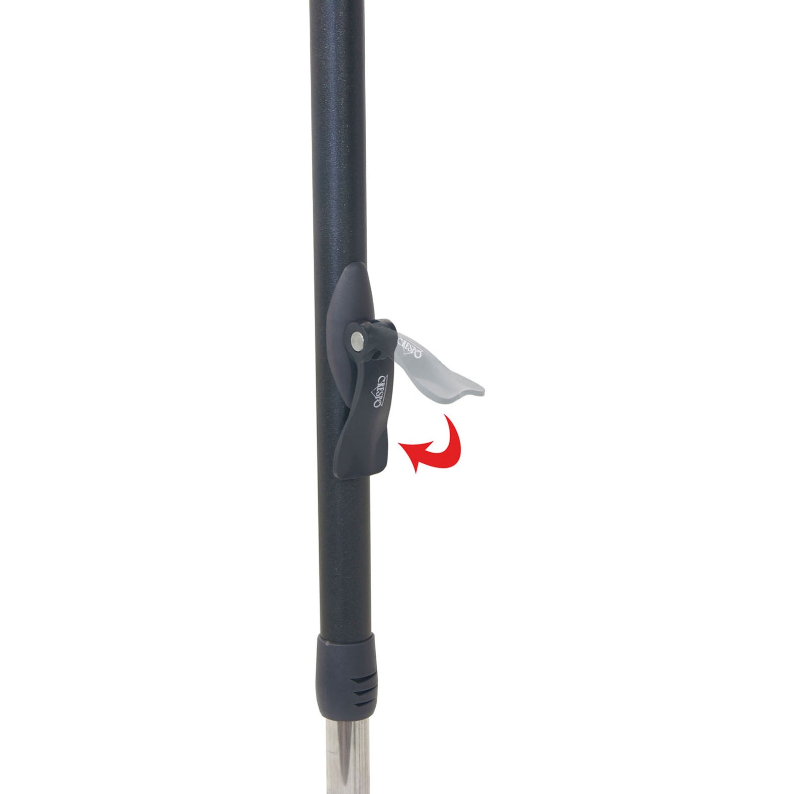 Table de camping pliante CRESPO AP 246 en aluminium, hauteur réglable