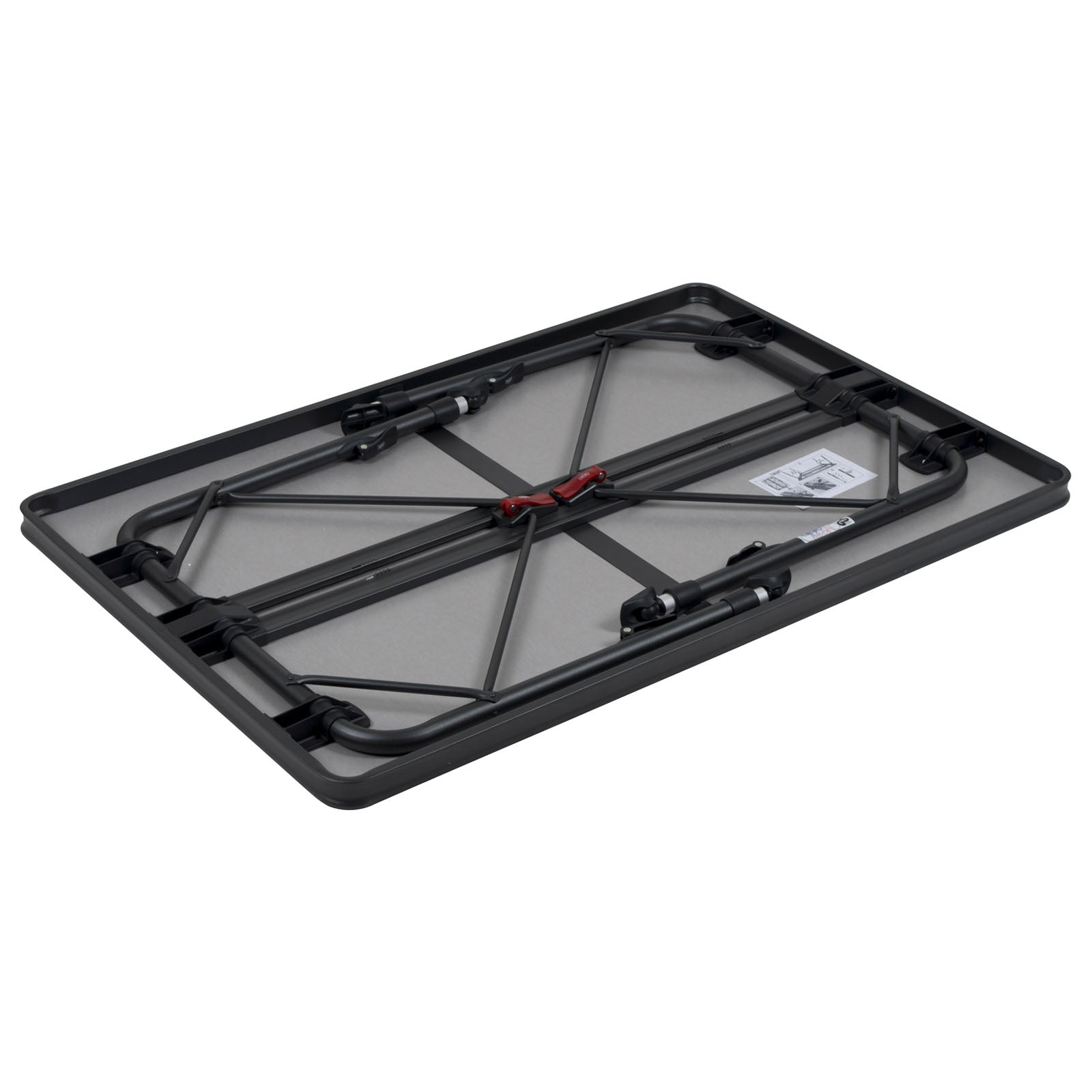 Table de camping pliante CRESPO AP 272 en aluminium, hauteur réglable