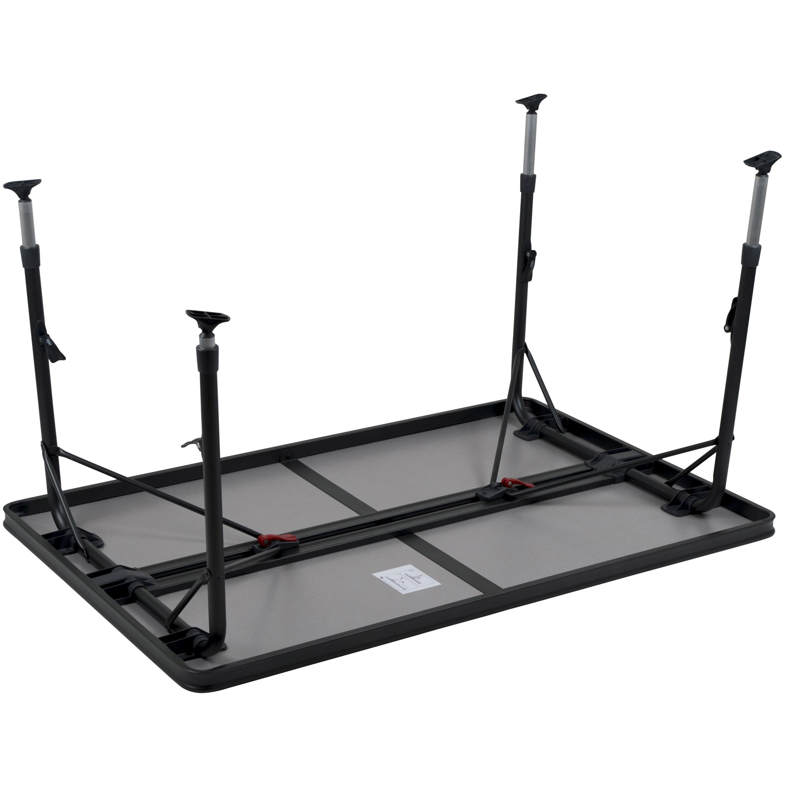 Table de camping pliante CRESPO AP 273 en aluminium, hauteur réglable