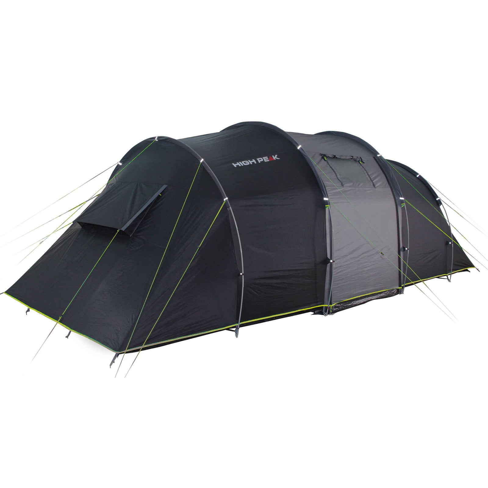 Tente tunnel HIGH PEAK Tauris 6 personnes – Tente de camping pour groupes – Tente familiale – Avant-chambre