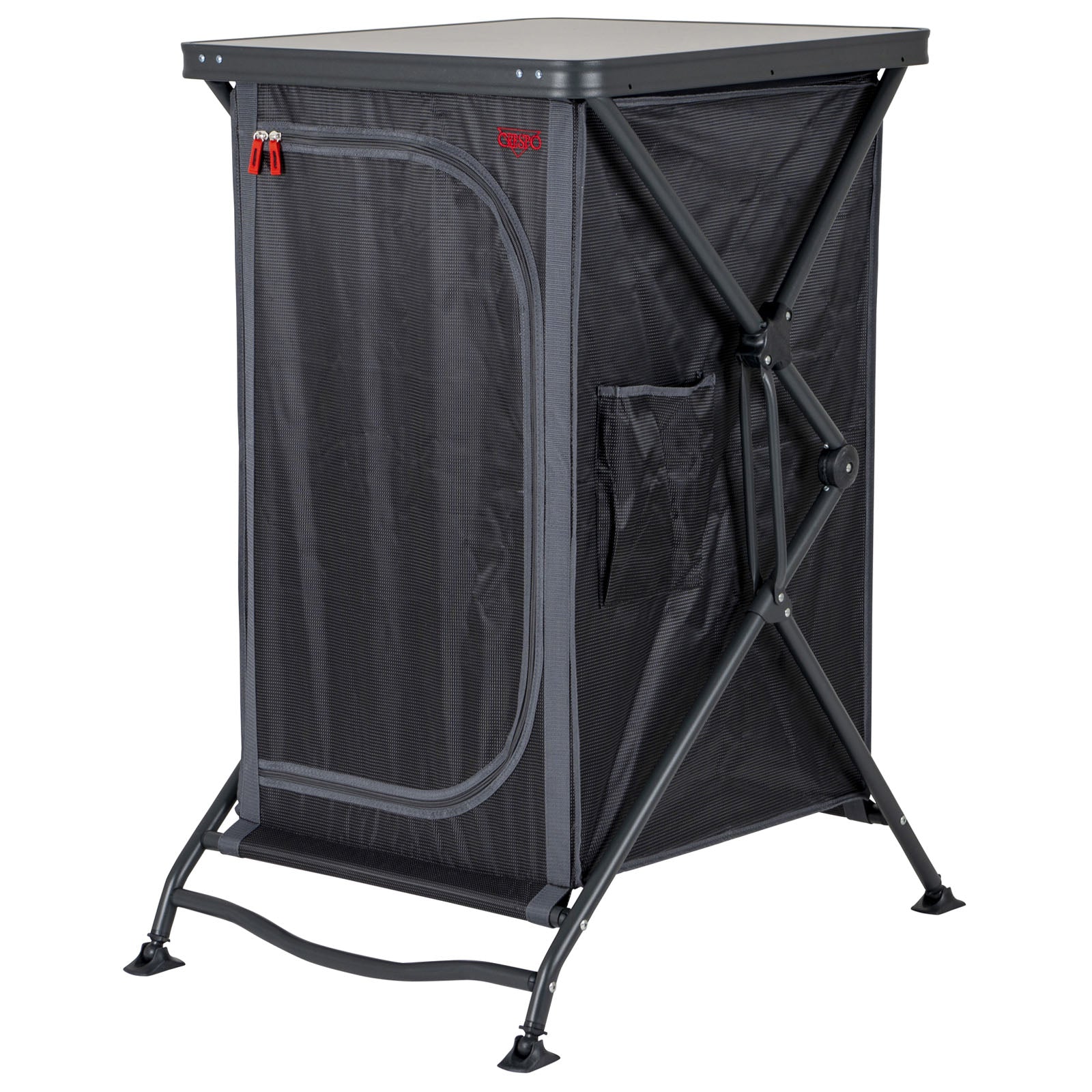 CRESPO Camping Küche AP 103 Falt Schrank Tisch Stoff Kommode Wohnwagen Faltbar