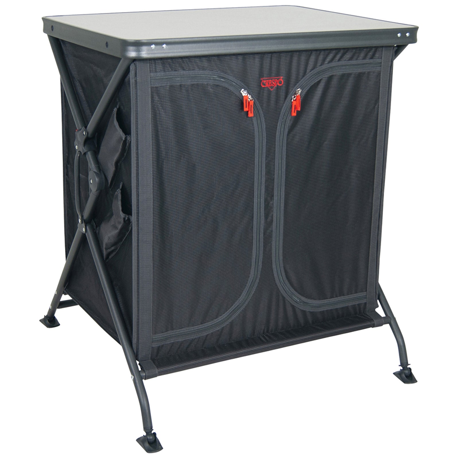 CRESPO Camping Küche AP 104 Falt Schrank Tisch Stoff Kommode Wohnwagen Faltbar