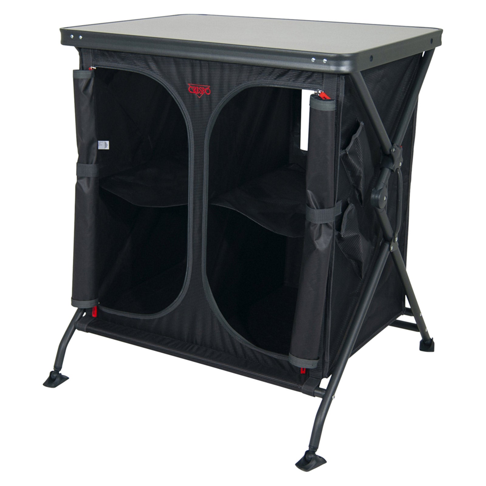 CRESPO Camping Küche AP 104 Falt Schrank Tisch Stoff Kommode Wohnwagen Faltbar