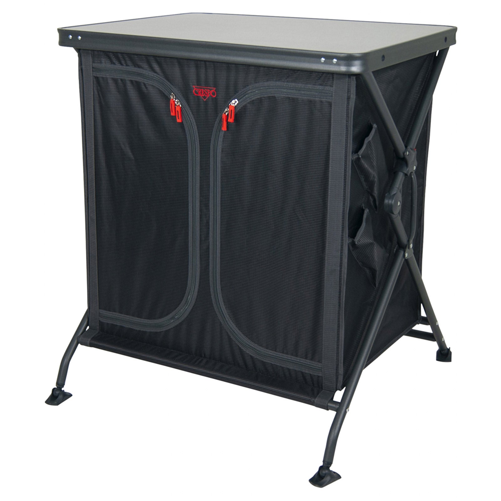 CRESPO Camping Kitchen AP 104 Folding Cupboard Table Fabric Chest of Drawers Caravan Foldable