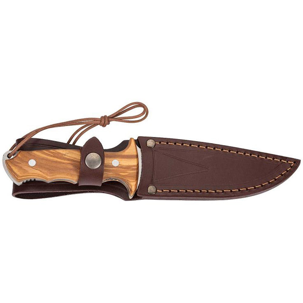 NIETO Bowie Messer Apache 1040 Gürtelmesser Full Tang Outdoor Olivenholz 12 cm
