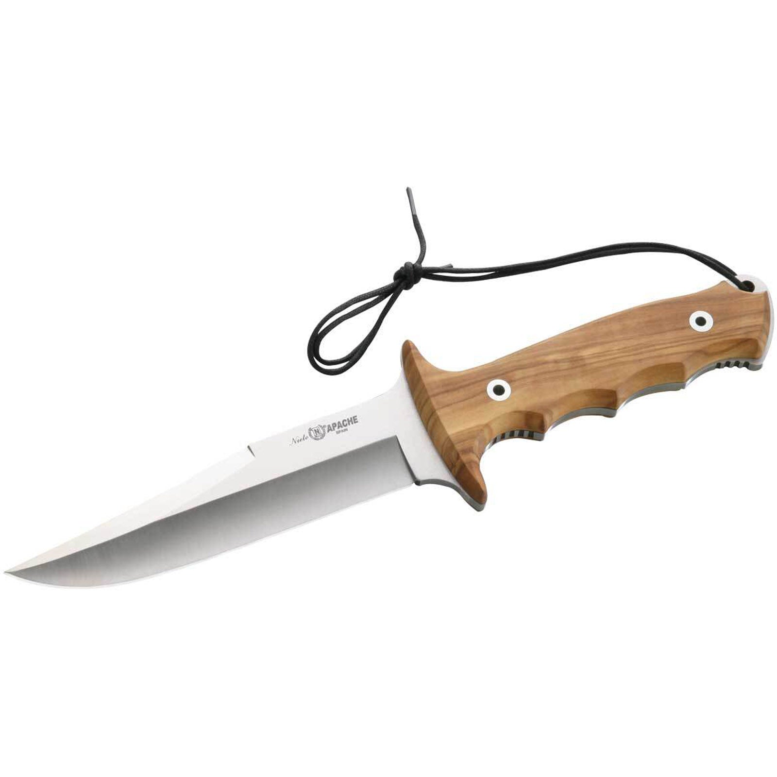 NIETO Bowie Messer Apache 1041 Gürtelmesser Full Tang Outdoor Olivenholz 15 cm