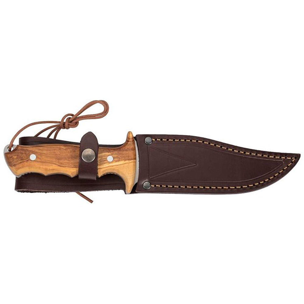 NIETO Bowie Messer Apache 1041 Gürtelmesser Full Tang Outdoor Olivenholz 15 cm