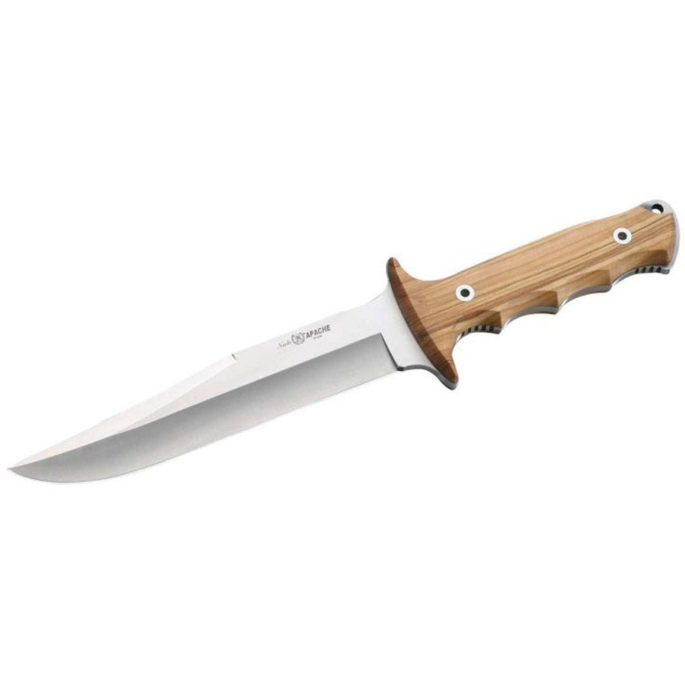 NIETO Bowie Messer Apache 1042 Gürtelmesser Full Tang Outdoor Olivenholz 18 cm