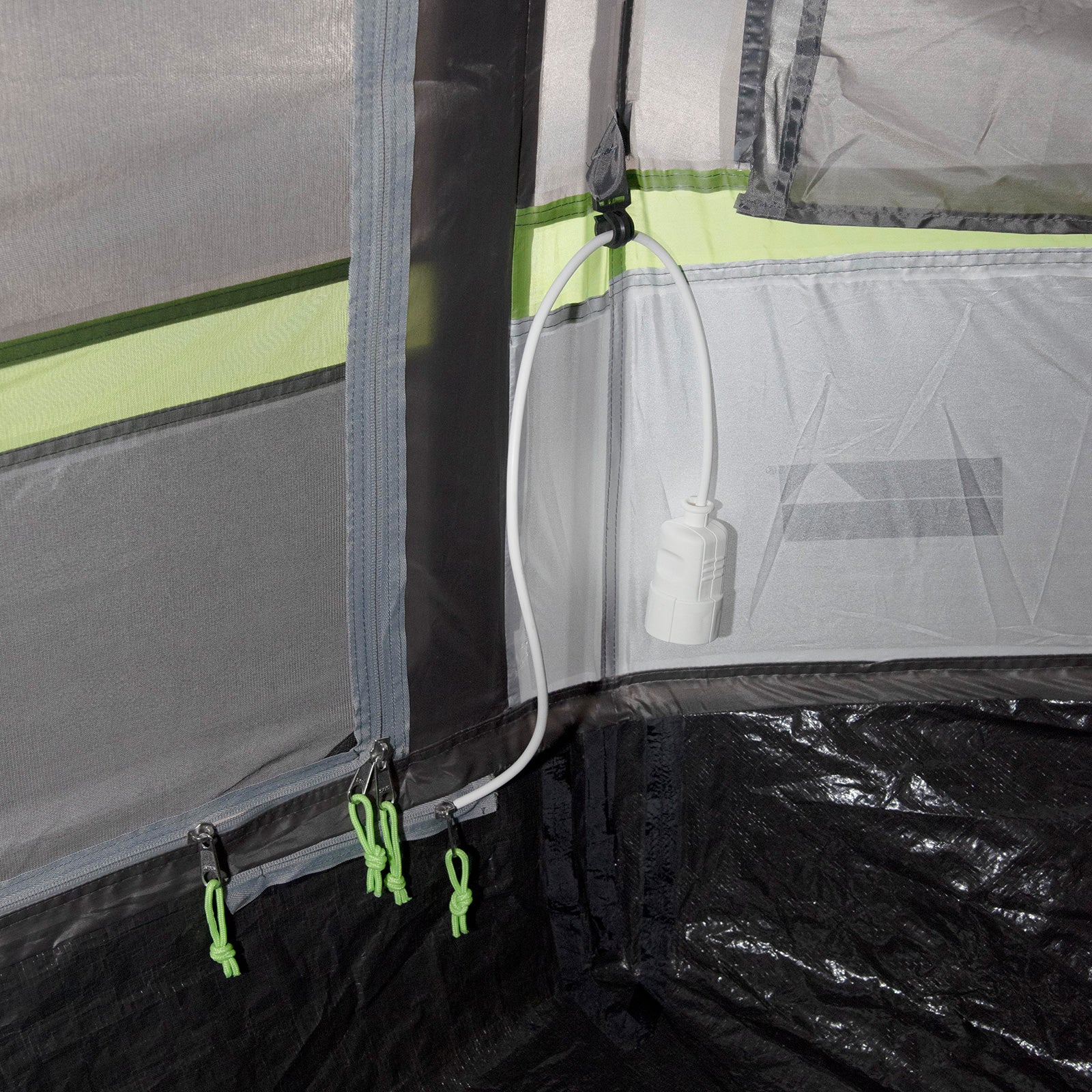 Tente tunnel HIGH PEAK Meran Tente de camping familiale 4 personnes avec 2 cabines et vestibule