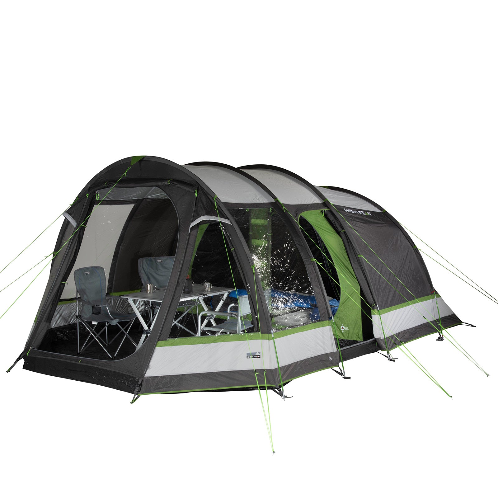 HIGH PEAK Bozen 5 person family tent XL tunnel tent festival tent vestibule large
