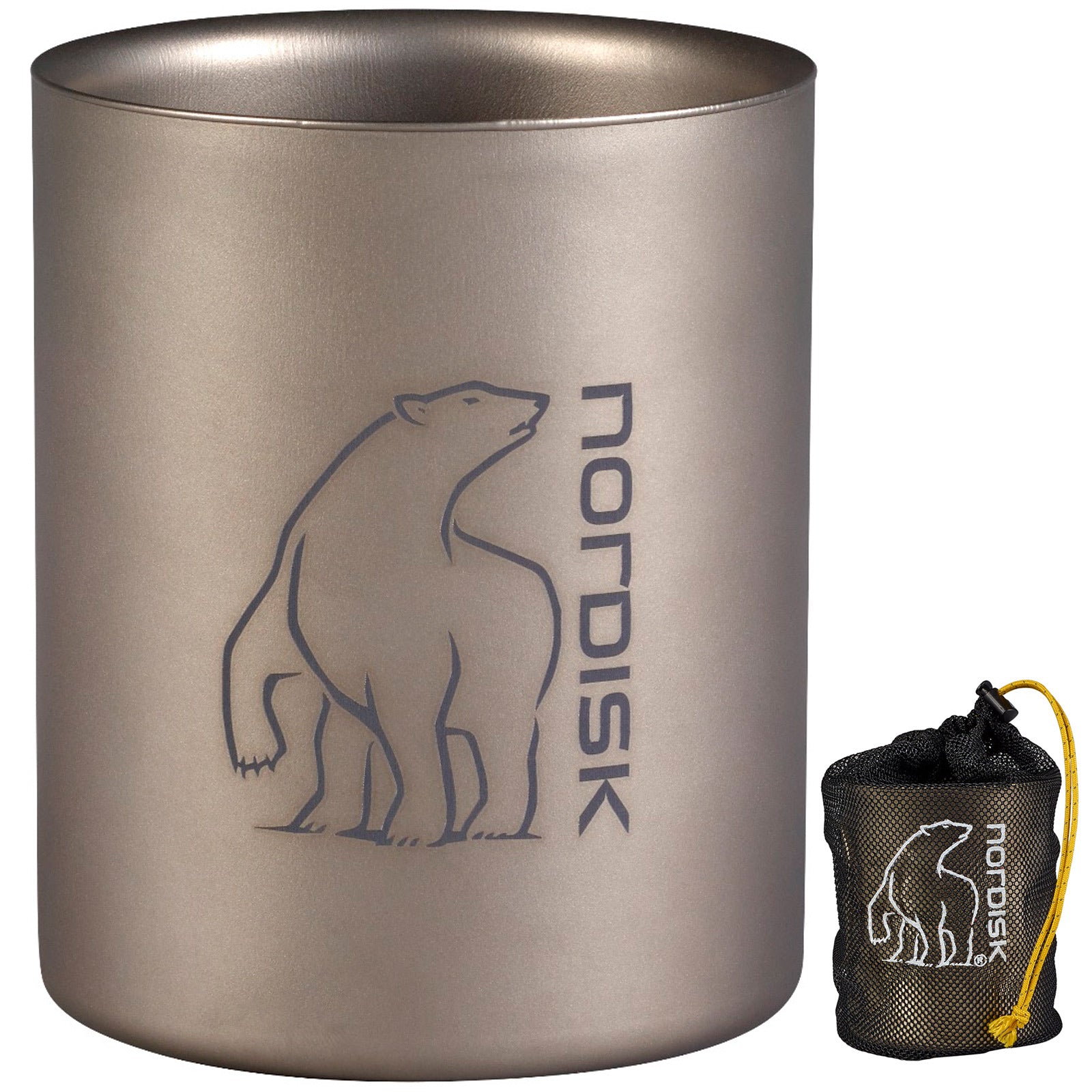Tasse isotherme en titane NORDISK - Tasse à café isotherme à double paroi pour le camping et la randonnée