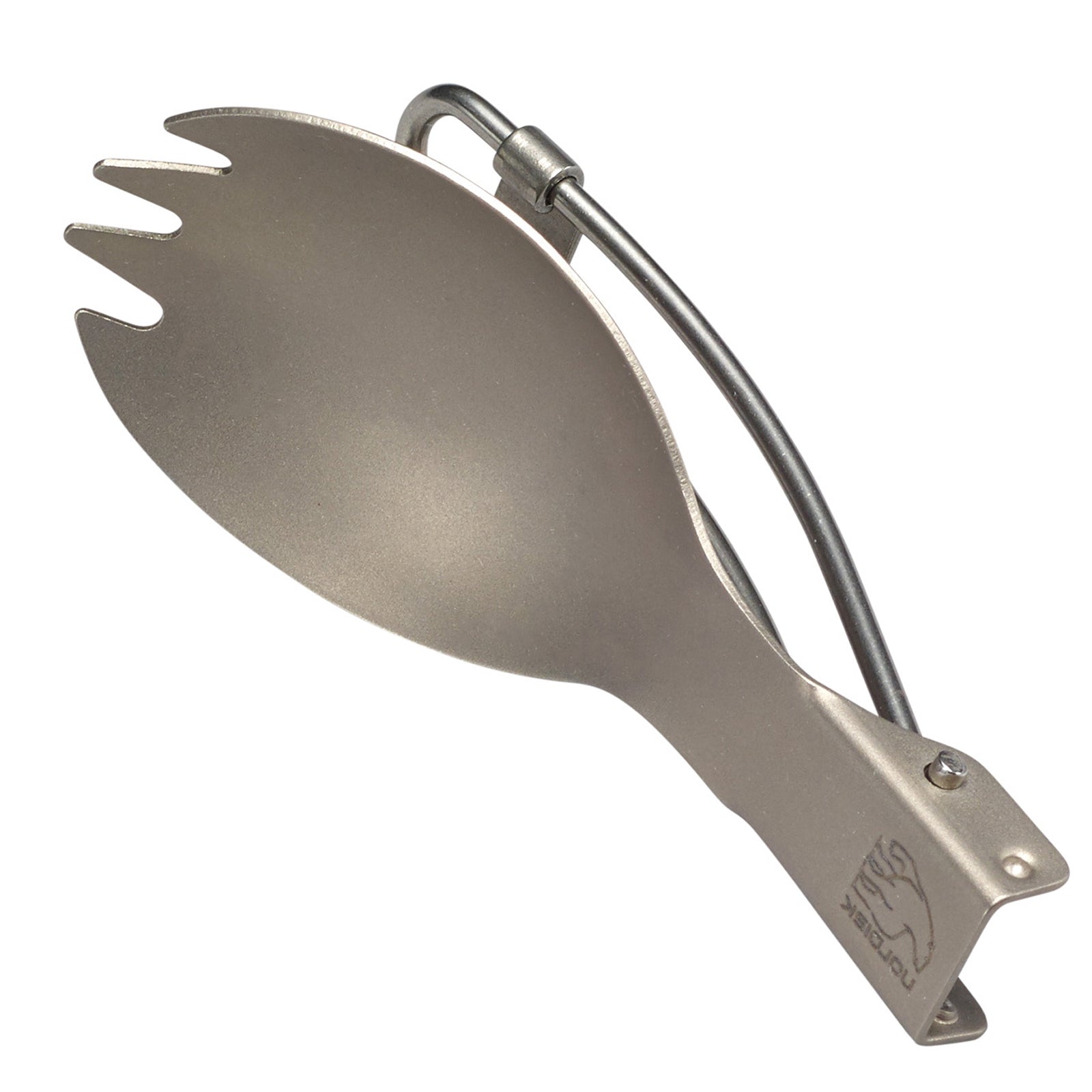 Cuillère-fourchette en titane NORDISK - Couverts de camping en titane, fourchette et cuillère pliables