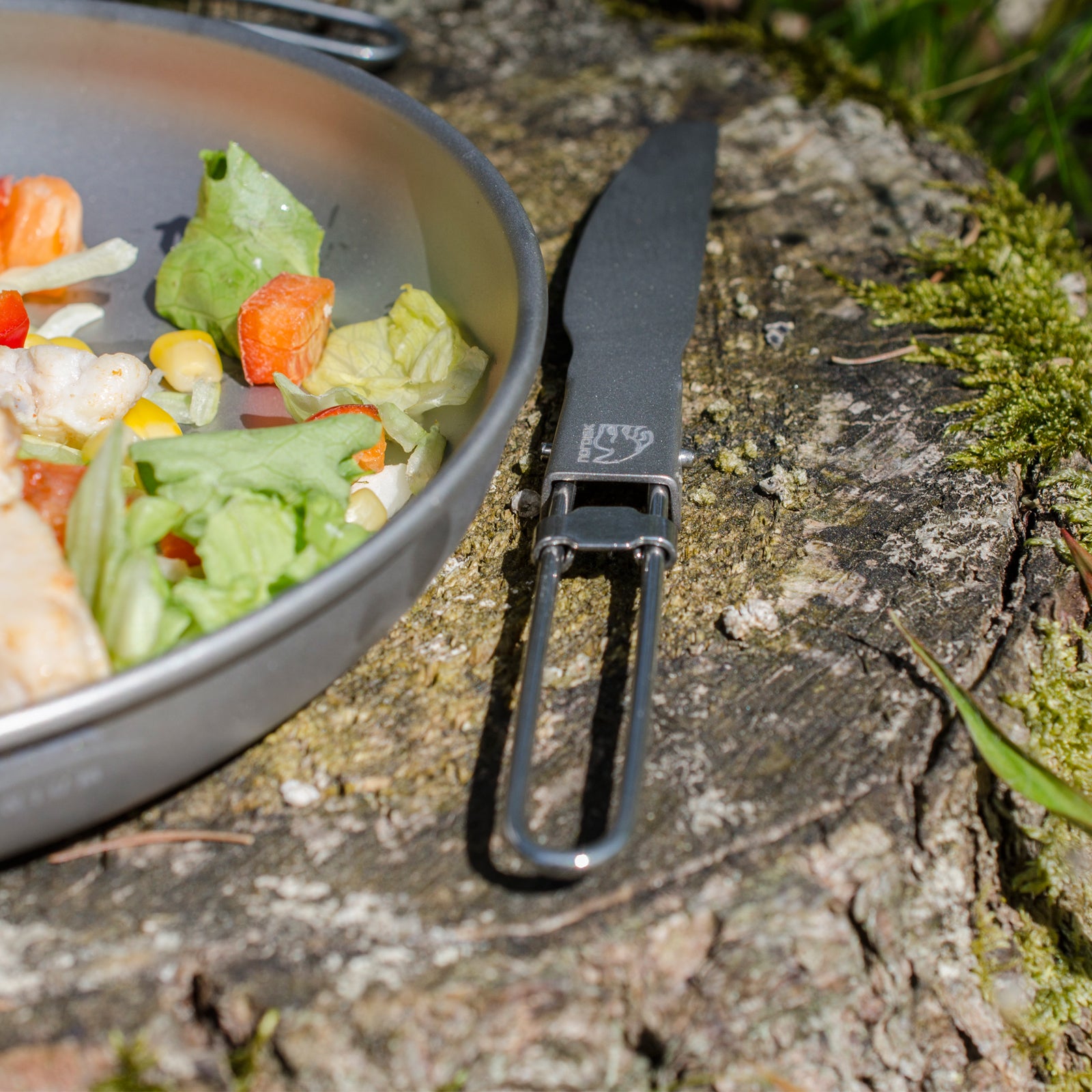 NORDISK Titan Messer -Titanium Campingbesteck Outdoor Trekking Küche Klappmesser