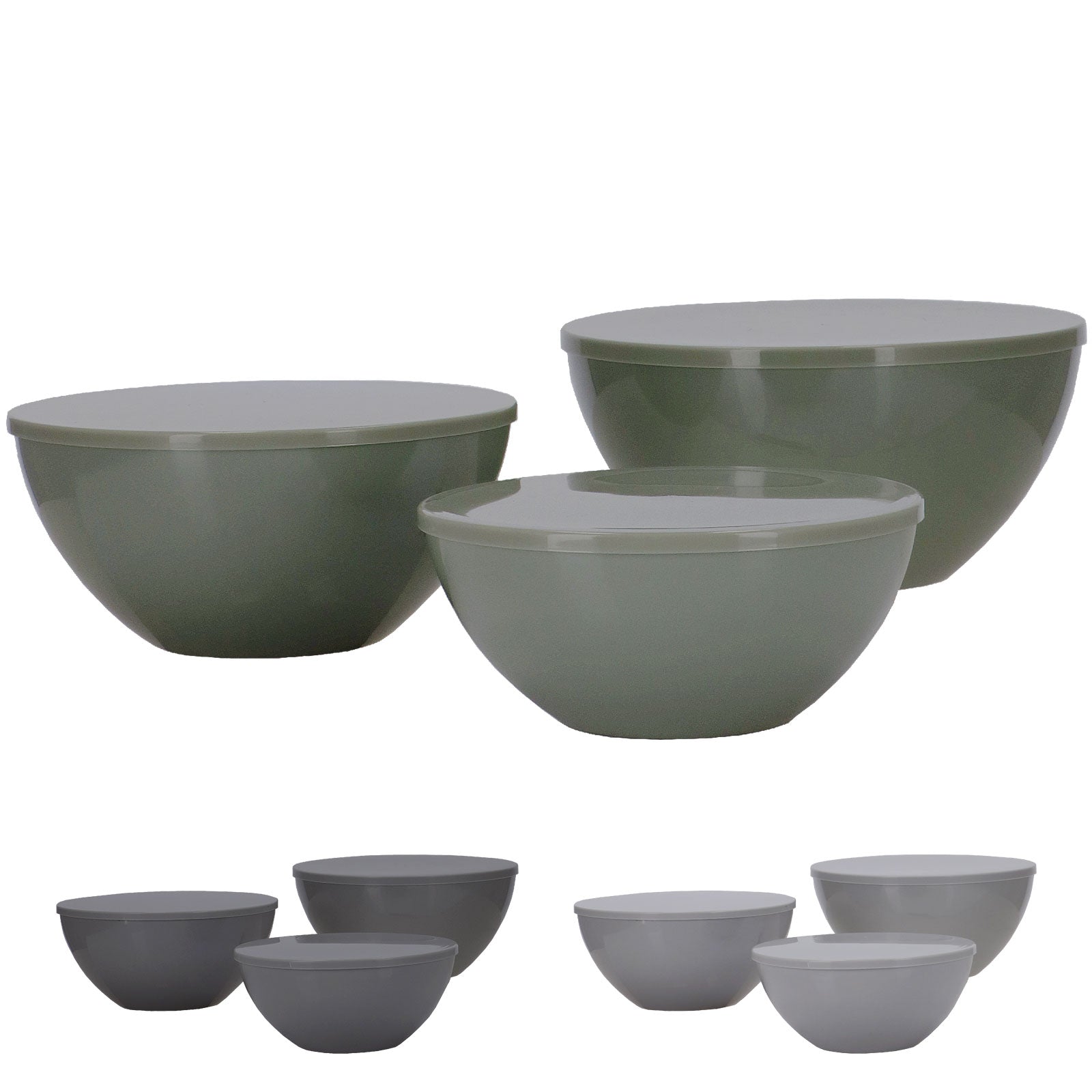 TRAVELLIFE Salat Schüssel Set Palma Camping Schalen Melamin Keramik Optik 6 tlg