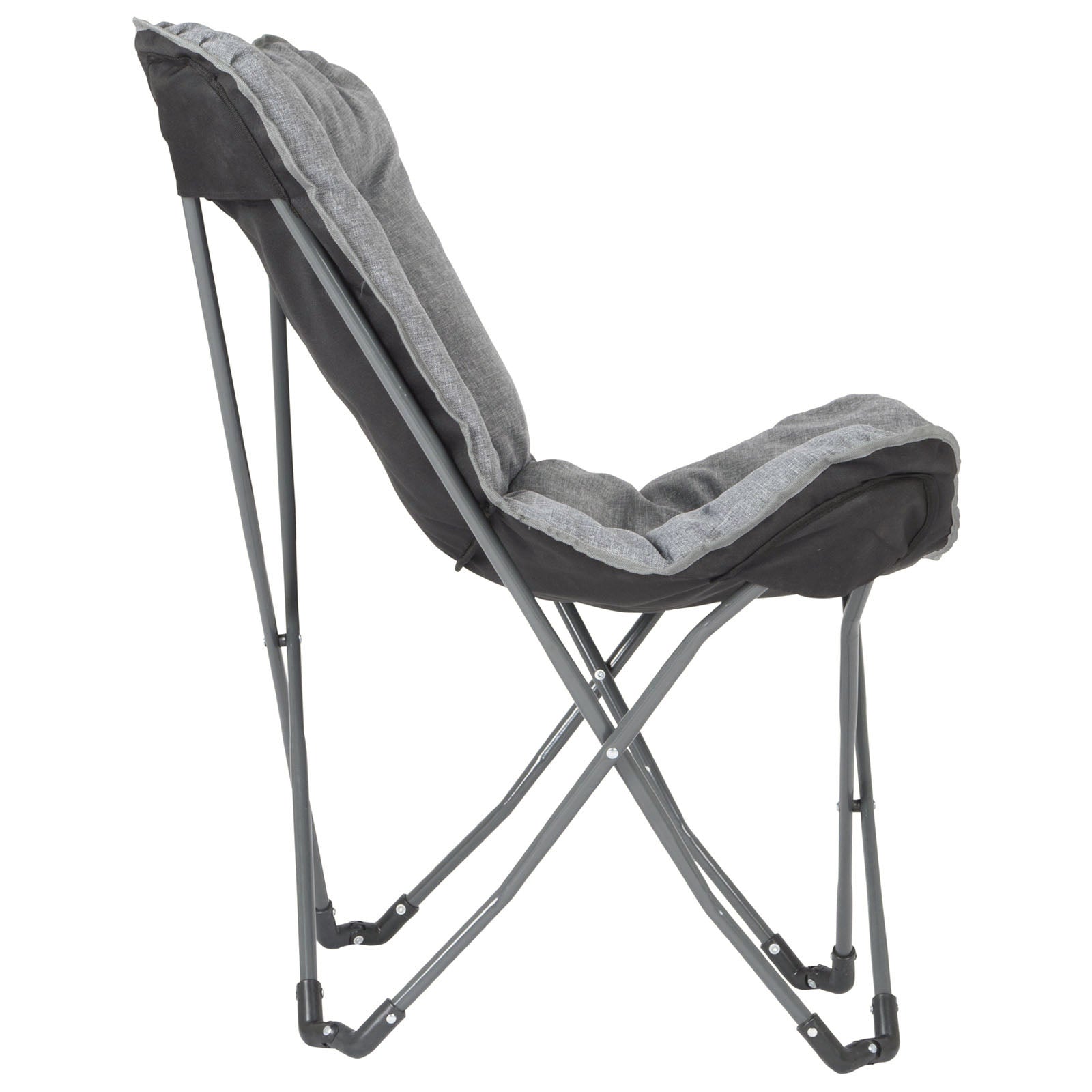 BO-CAMP Vlinderstoel Redbridge Camping Tuin Lounge Klapstoel Fauteuil