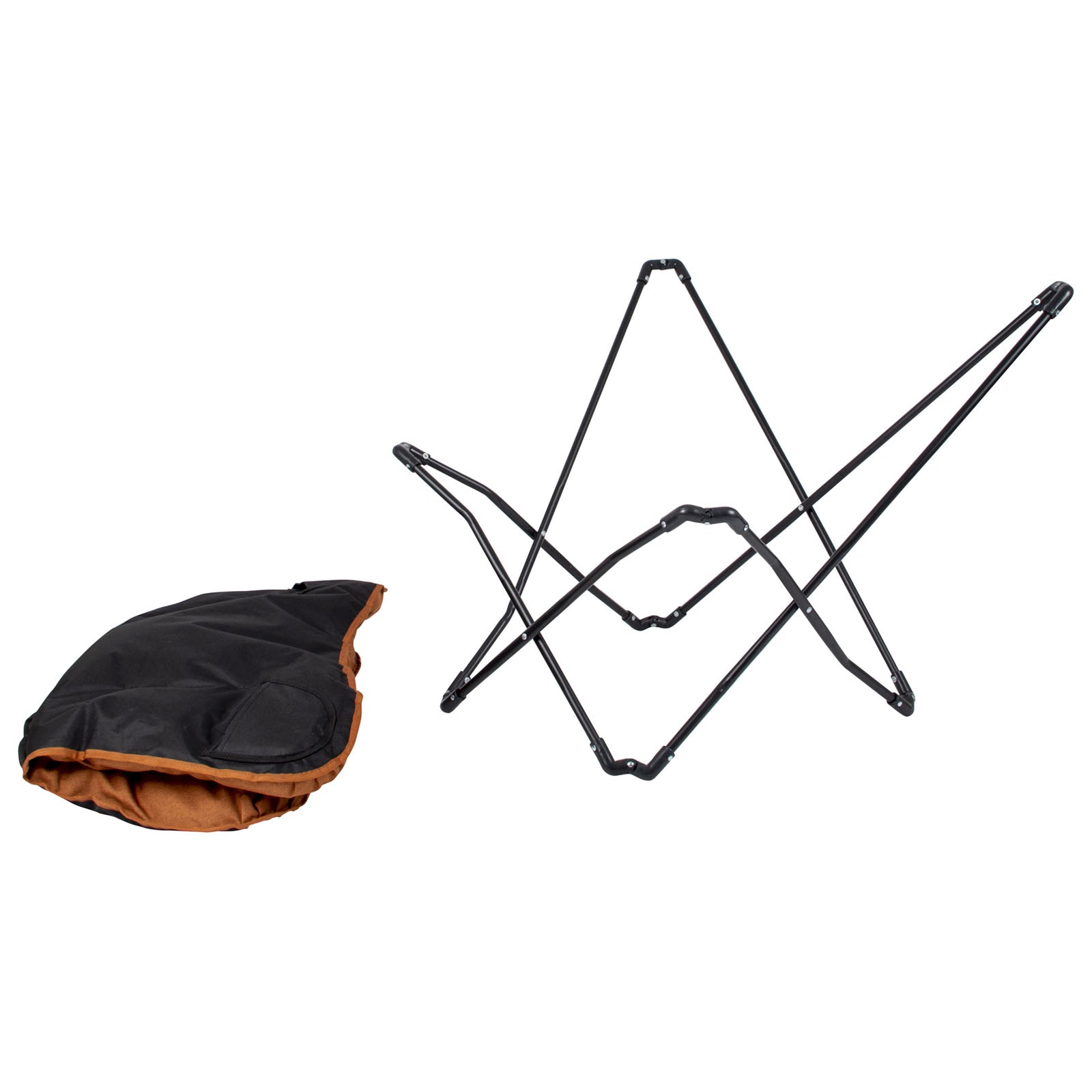 BO-CAMP Chaise papillon Himrod Camping Garden Lounge Chair Fauteuil Chaise pliante