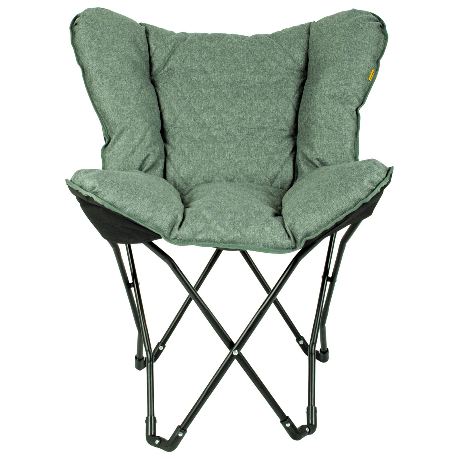 BO-CAMP Butterfly Chair Himrod Camping Garden Lounge Chair Armchair Folding Chair