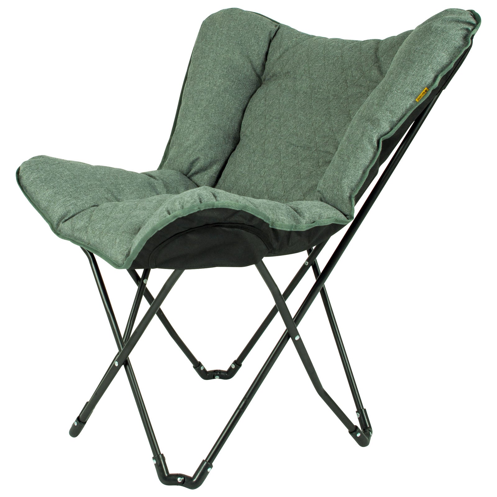 BO-CAMP Butterfly Chair Himrod Camping Garden Lounge Chair Armchair Folding Chair