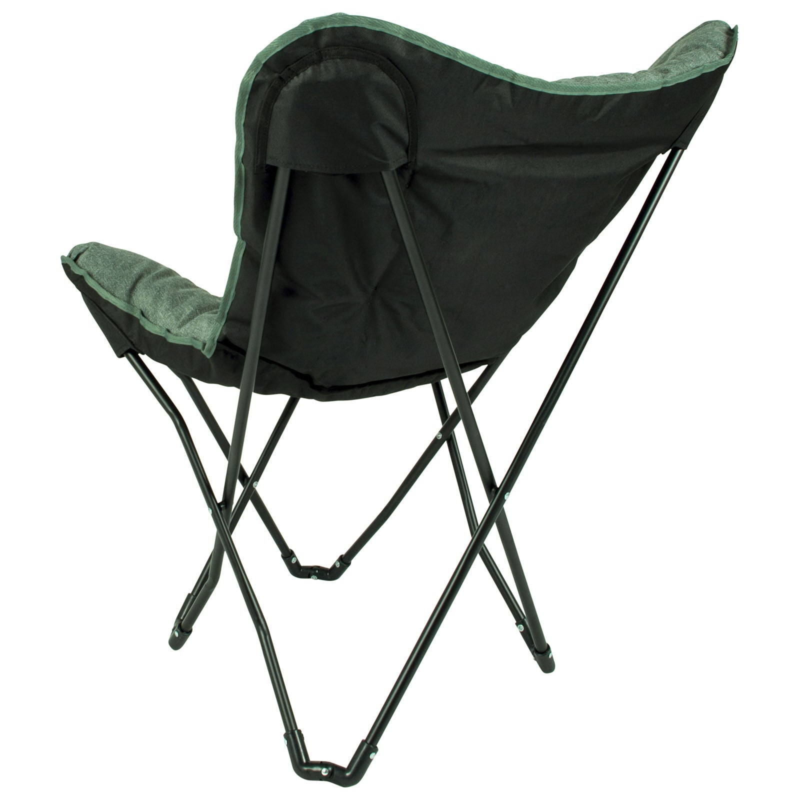 BO-CAMP Butterfly Chair Himrod Camping Garden Lounge Chair Armchair Folding Chair