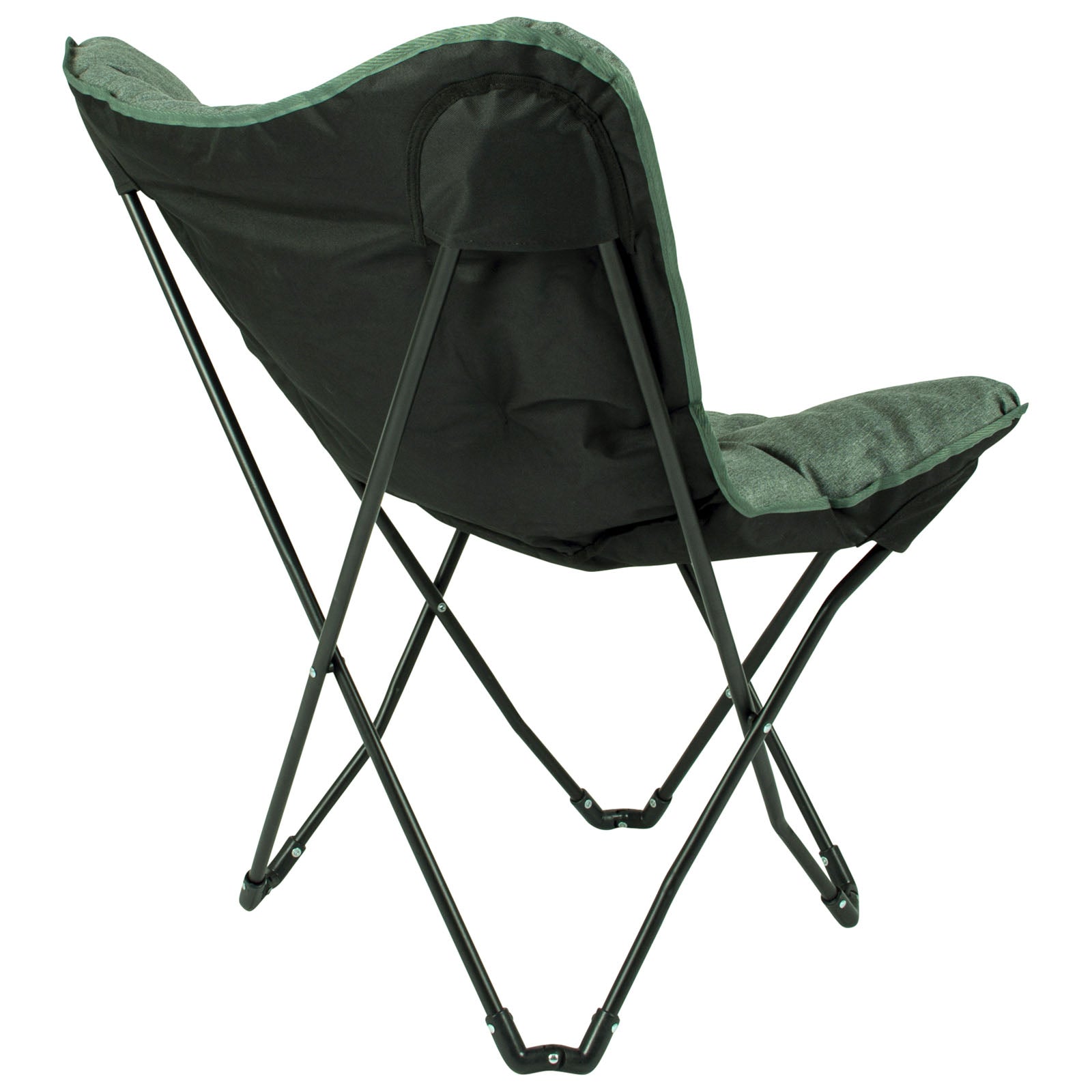 BO-CAMP Butterfly Chair Himrod Camping Garden Lounge Chair Armchair Folding Chair