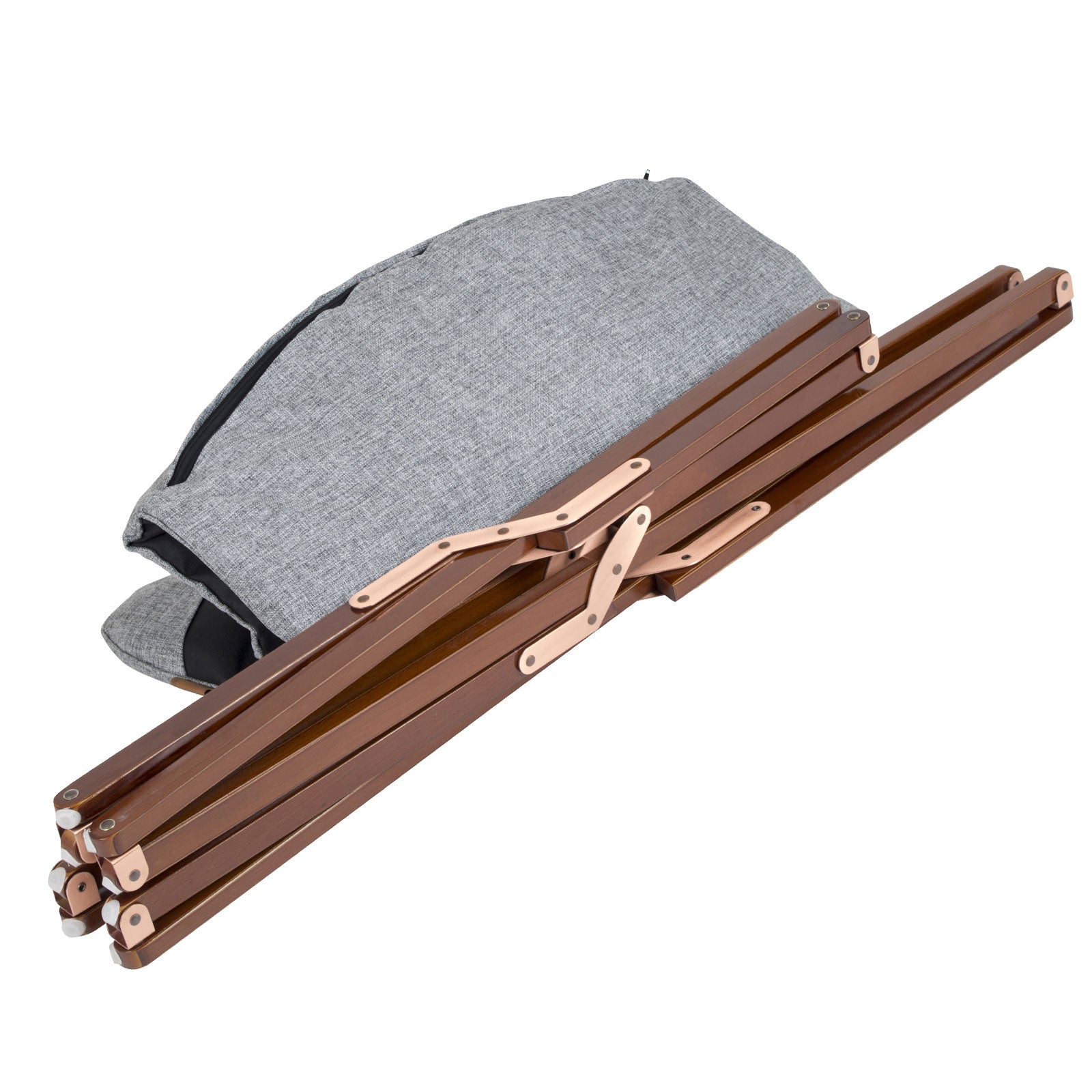 Chaise de camping pliante BO-CAMP Bloomsbury, fauteuil de jardin en bois pliable, 120 kg